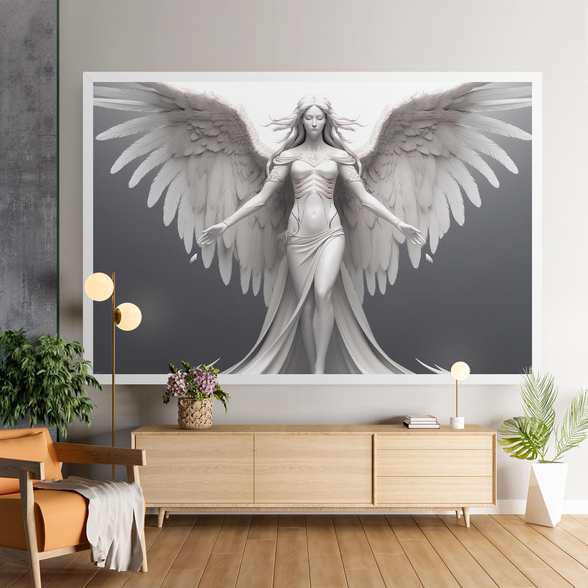 Vászonkép White Stone Woman mockup 9