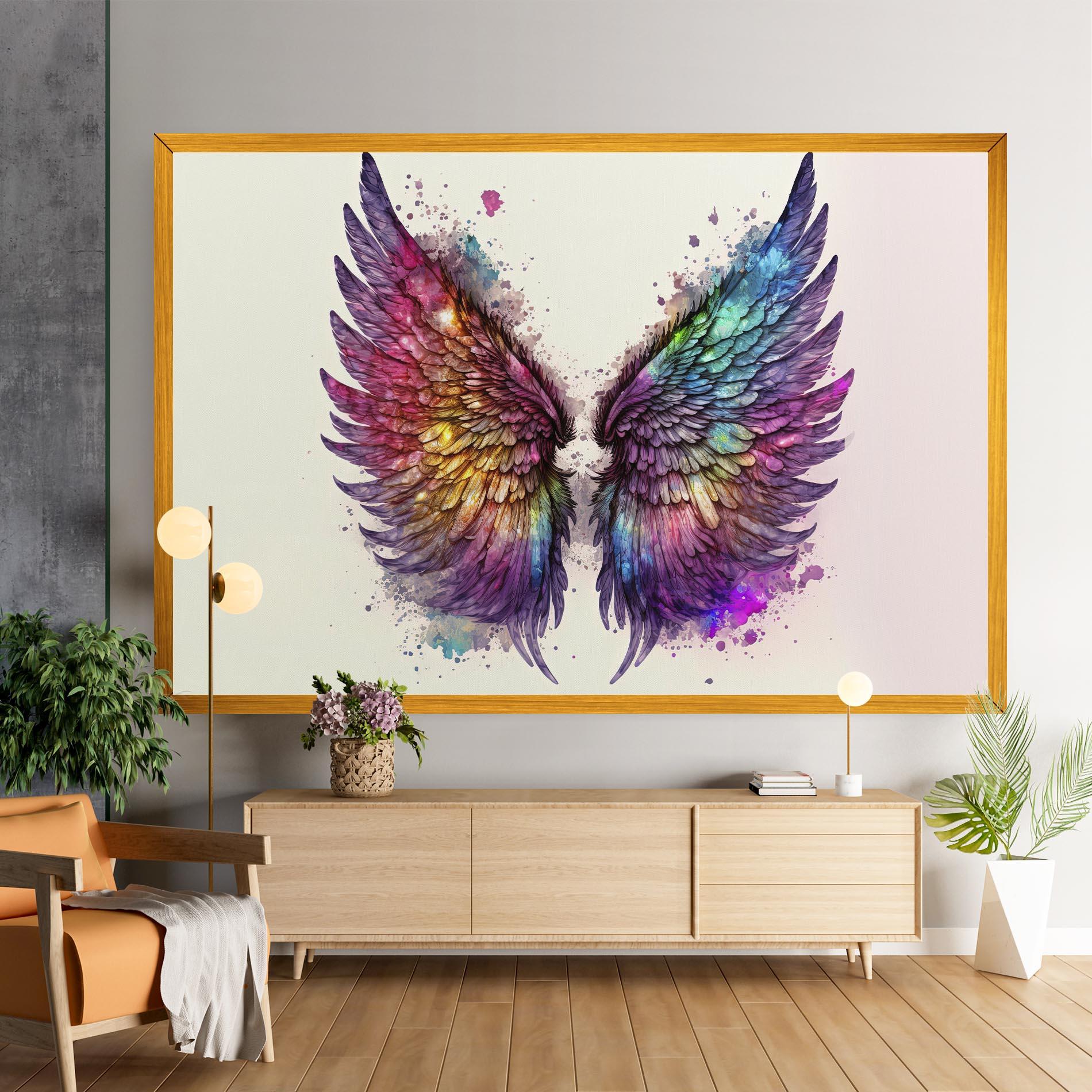 Vászonkép Magic Watercolor Wings mockup 9
