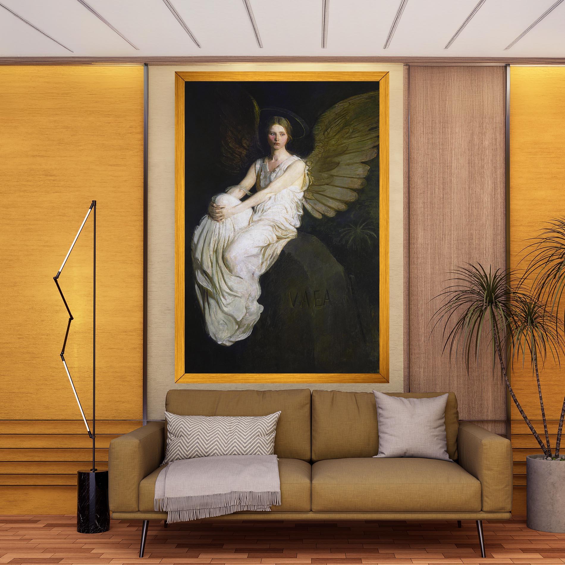 Vászonkép Angel Thinking mockup 9