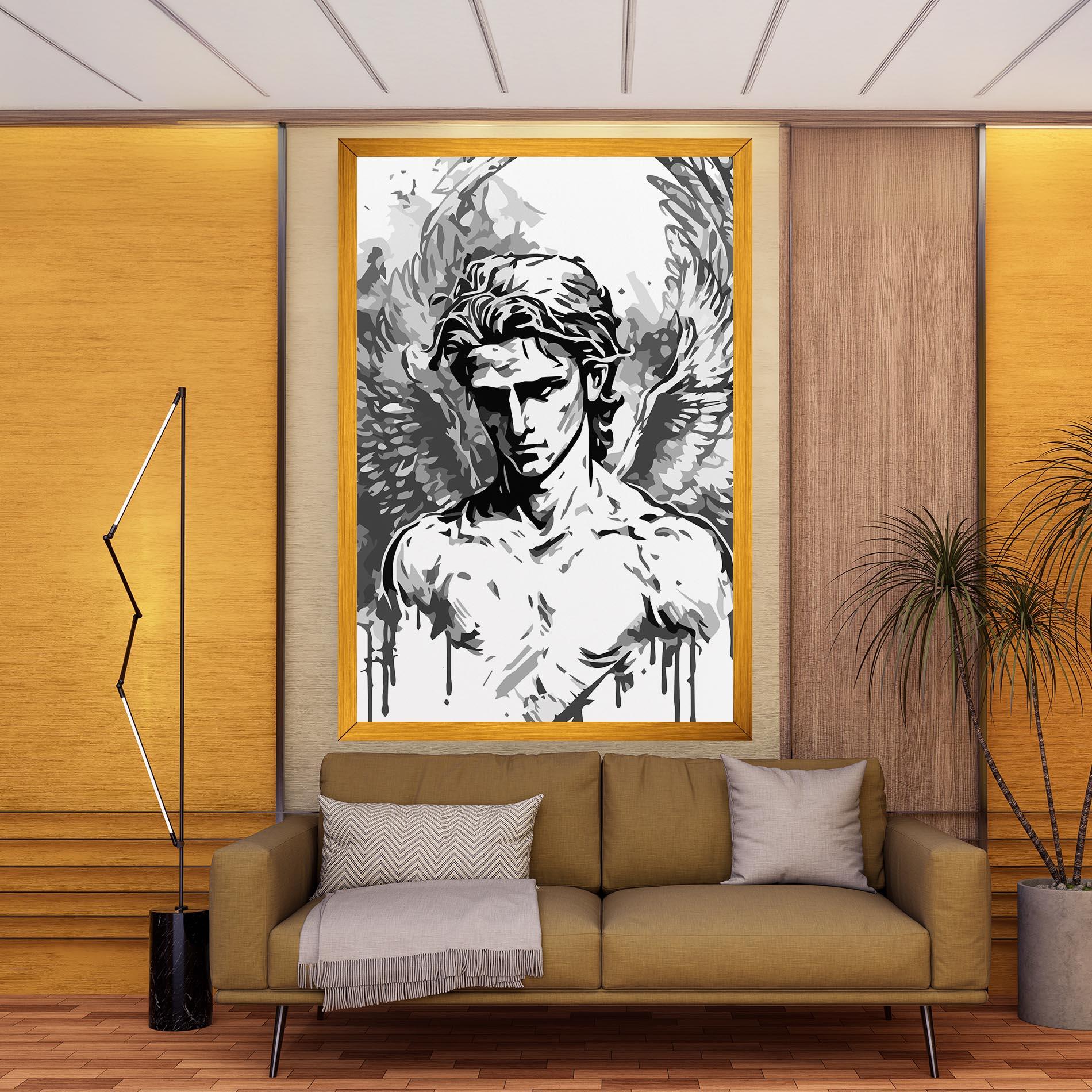 Vászonkép Beautiful Angel mockup 9