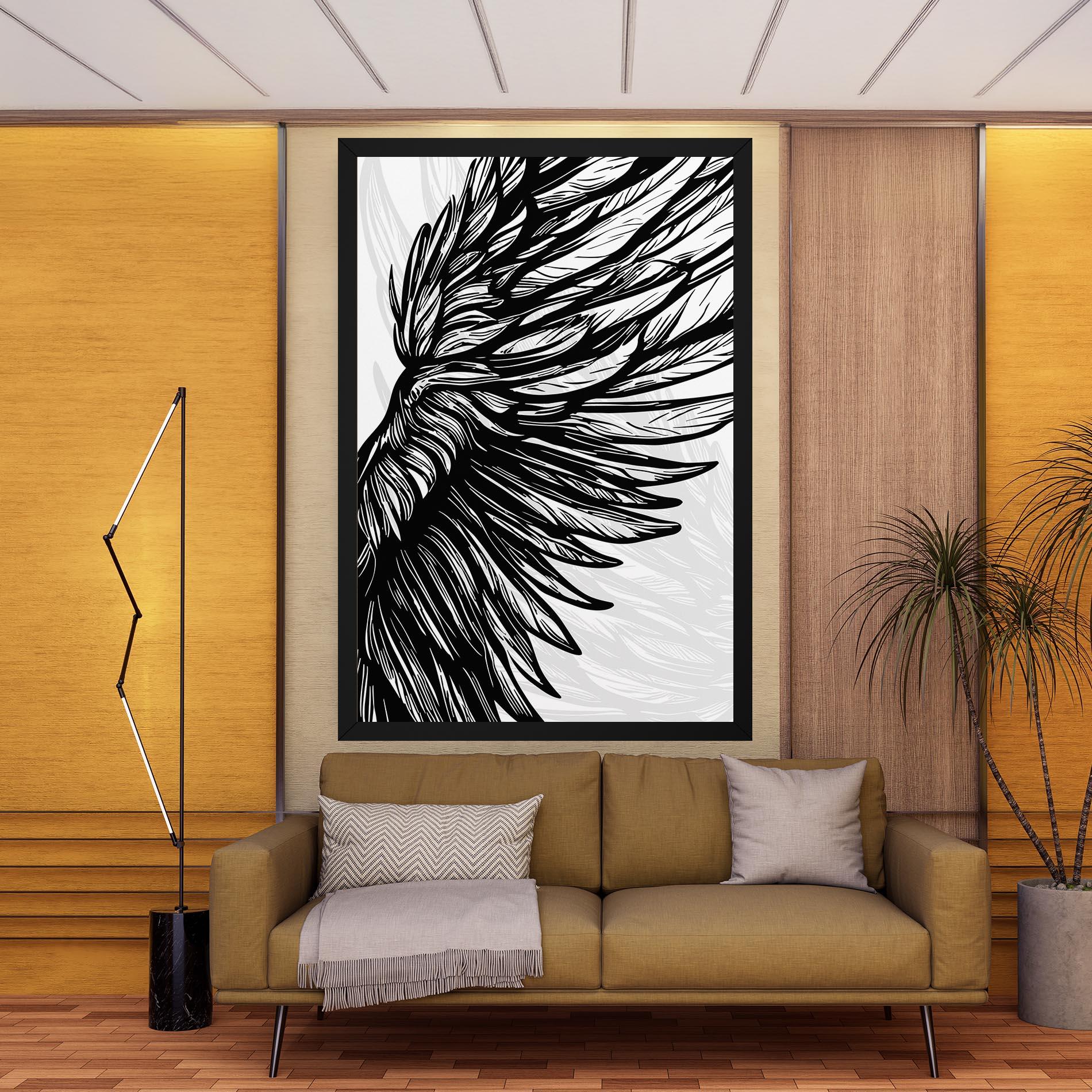 Vászonkép Wing Line mockup 9