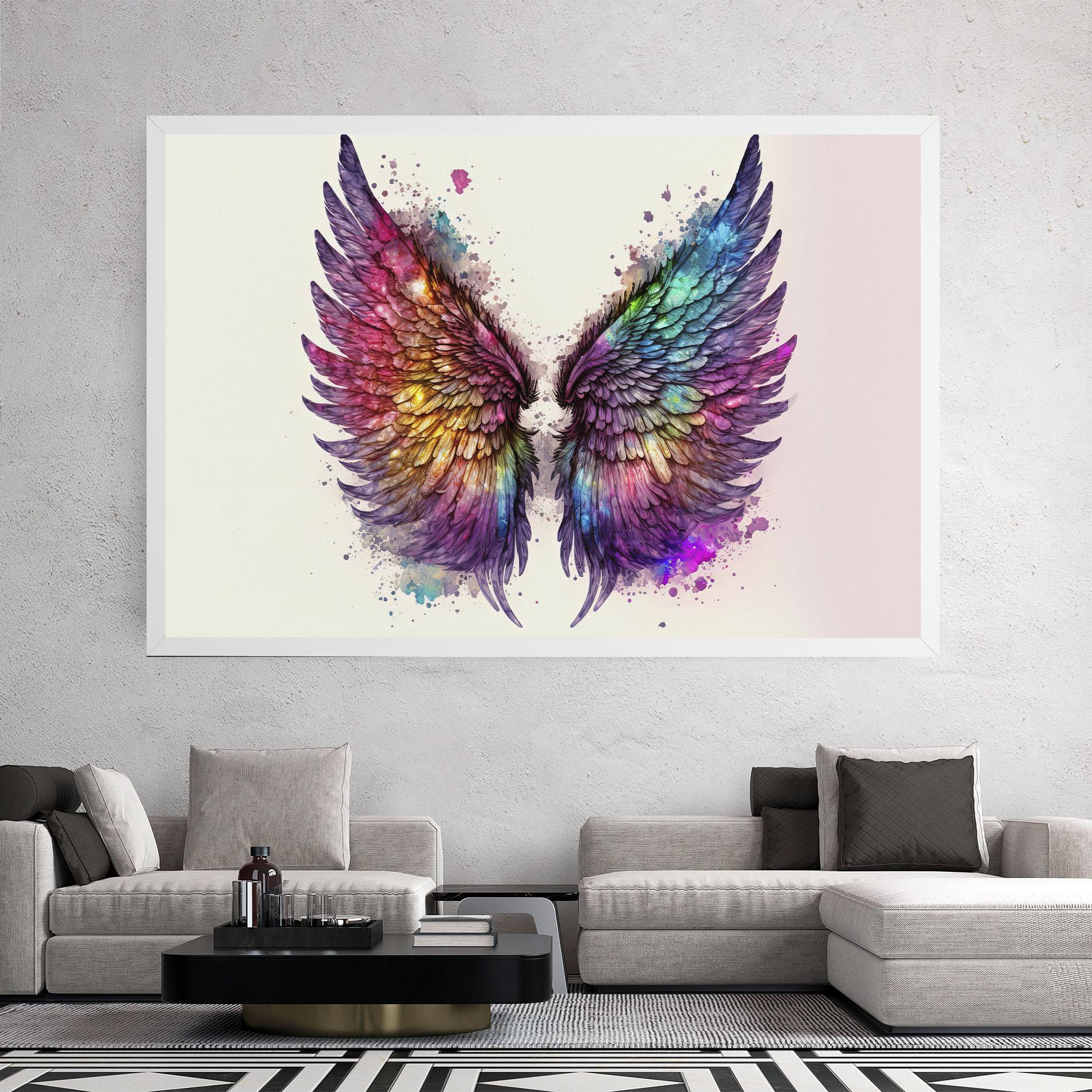 Vászonkép Magic Watercolor Wings mockup 2