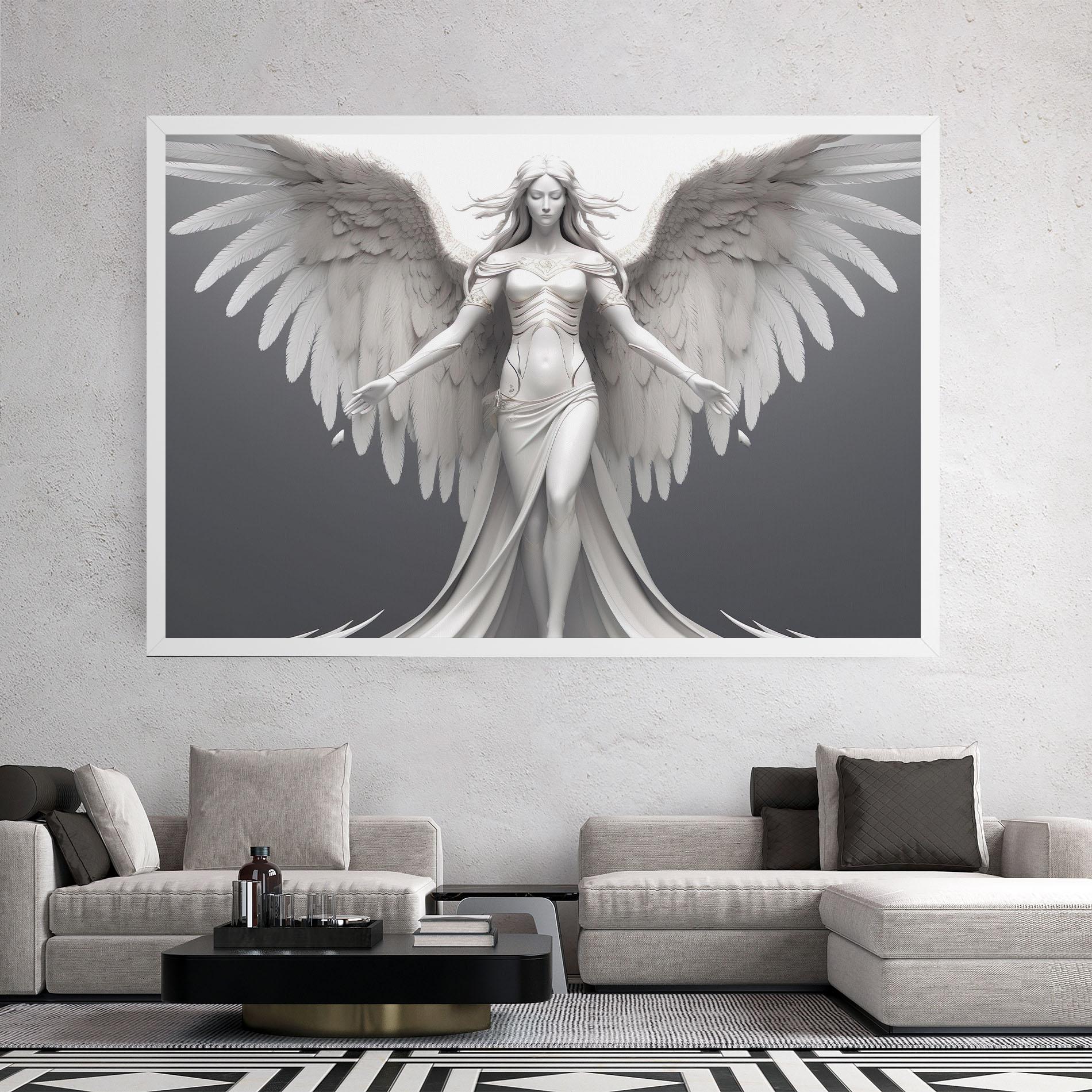 Vászonkép White Stone Woman mockup 2