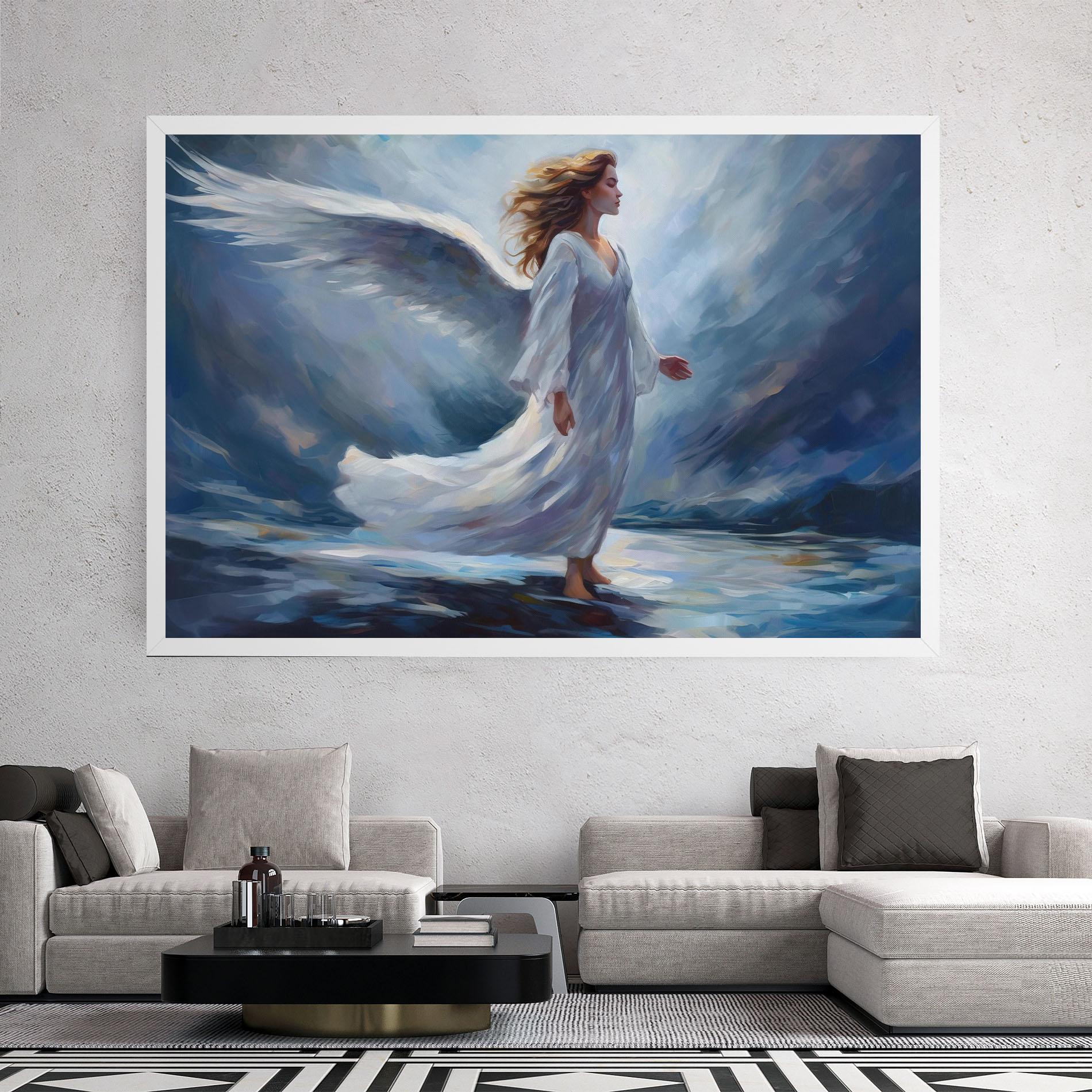 Vászonkép Wind Angel Woman mockup 2