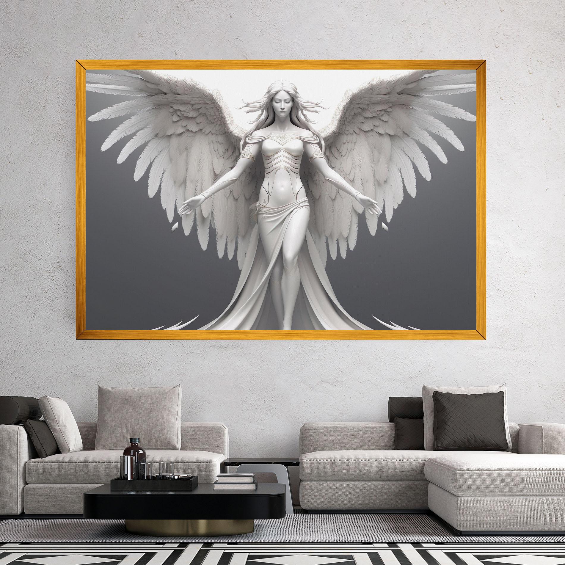 Vászonkép White Stone Woman mockup 2