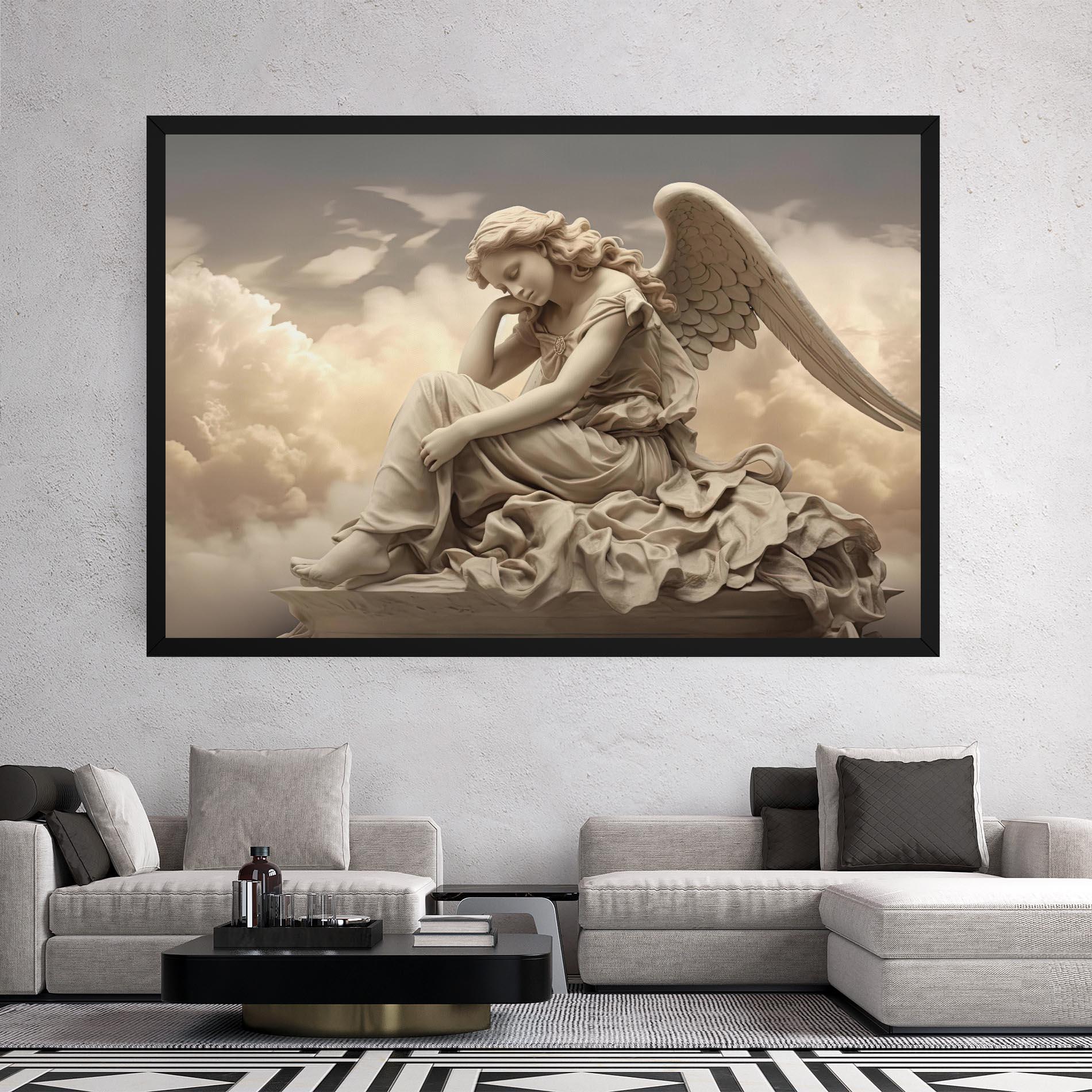 Vászonkép Angel Guardian Cloud mockup 2