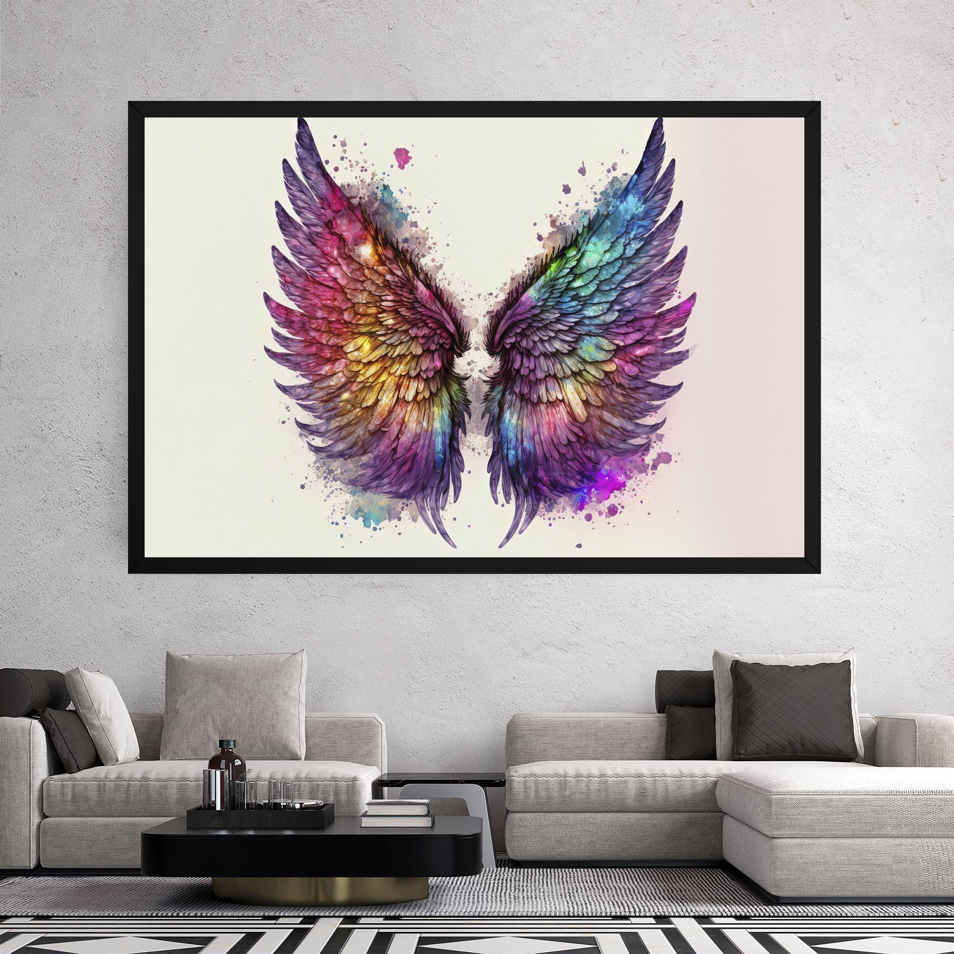 Vászonkép Magic Watercolor Wings mockup 2