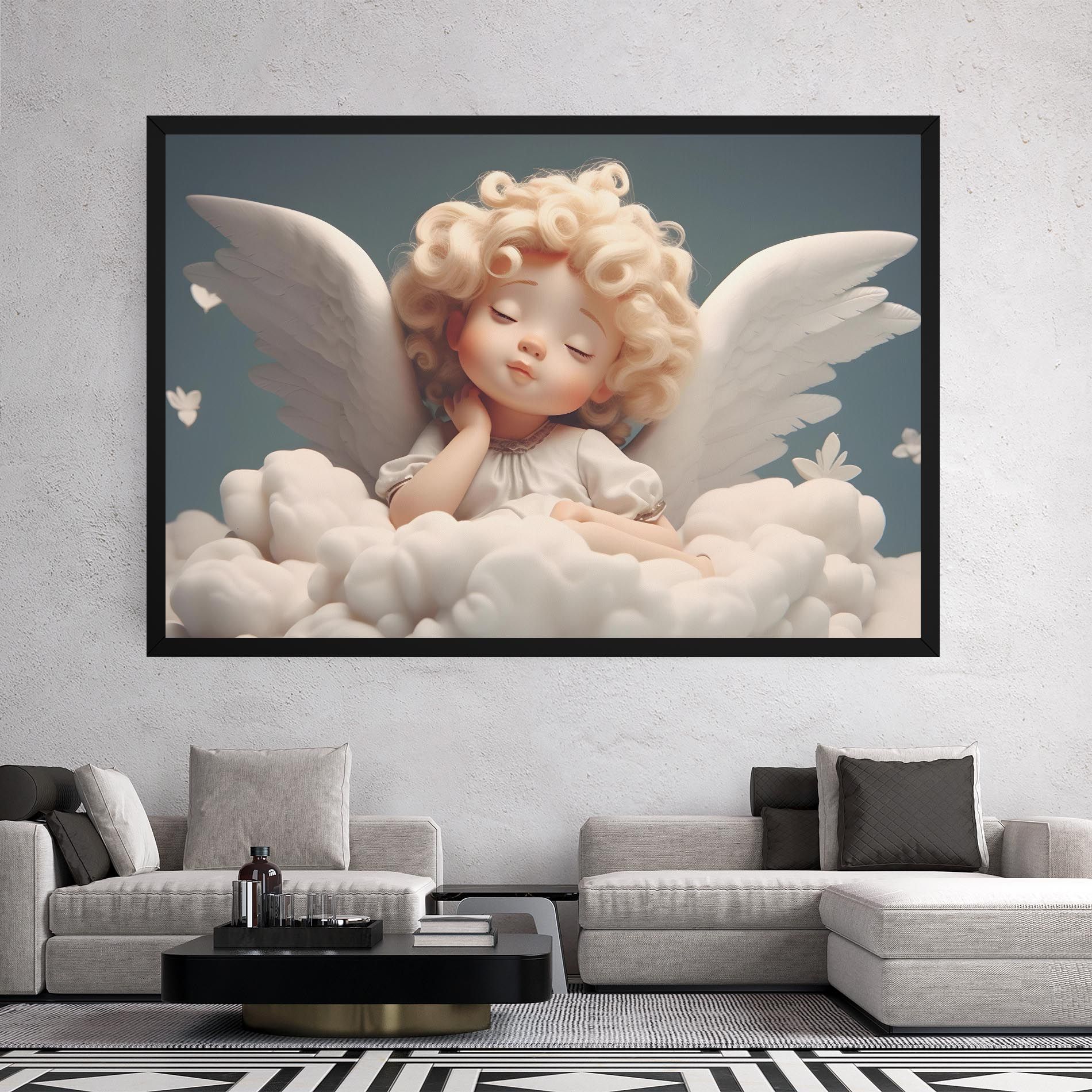Statue Baby Angel mockup 2