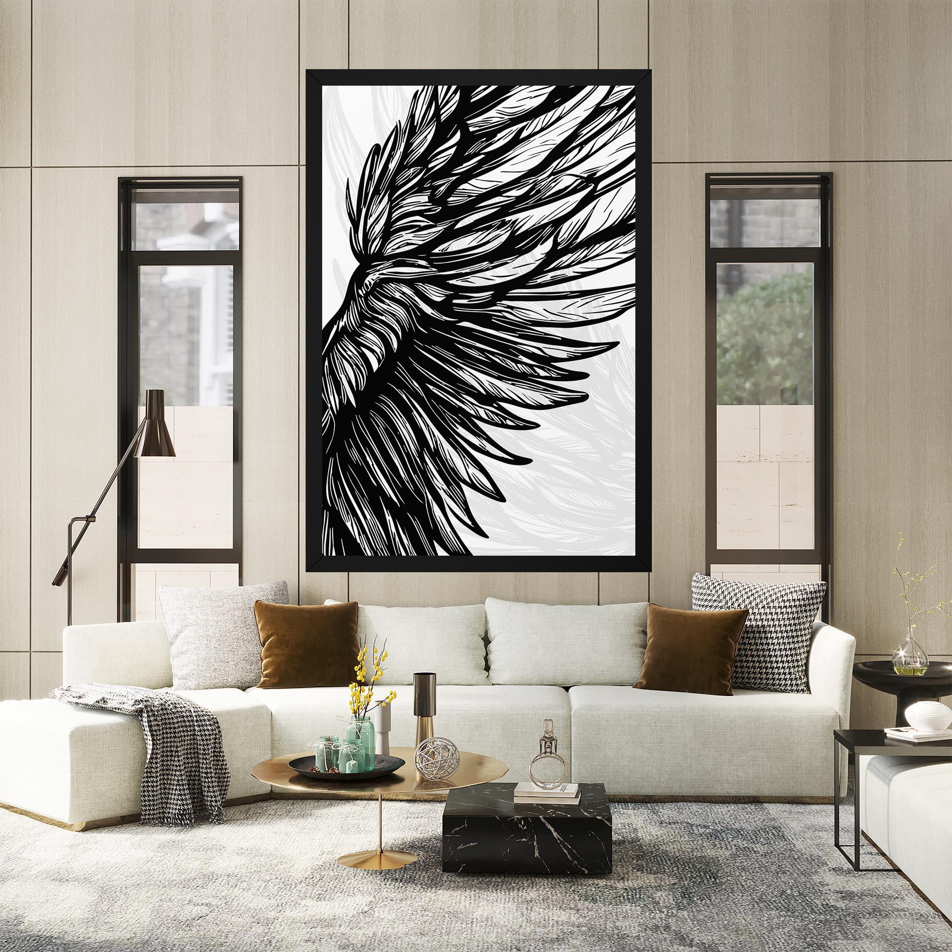 Vászonkép Wing Line mockup 2