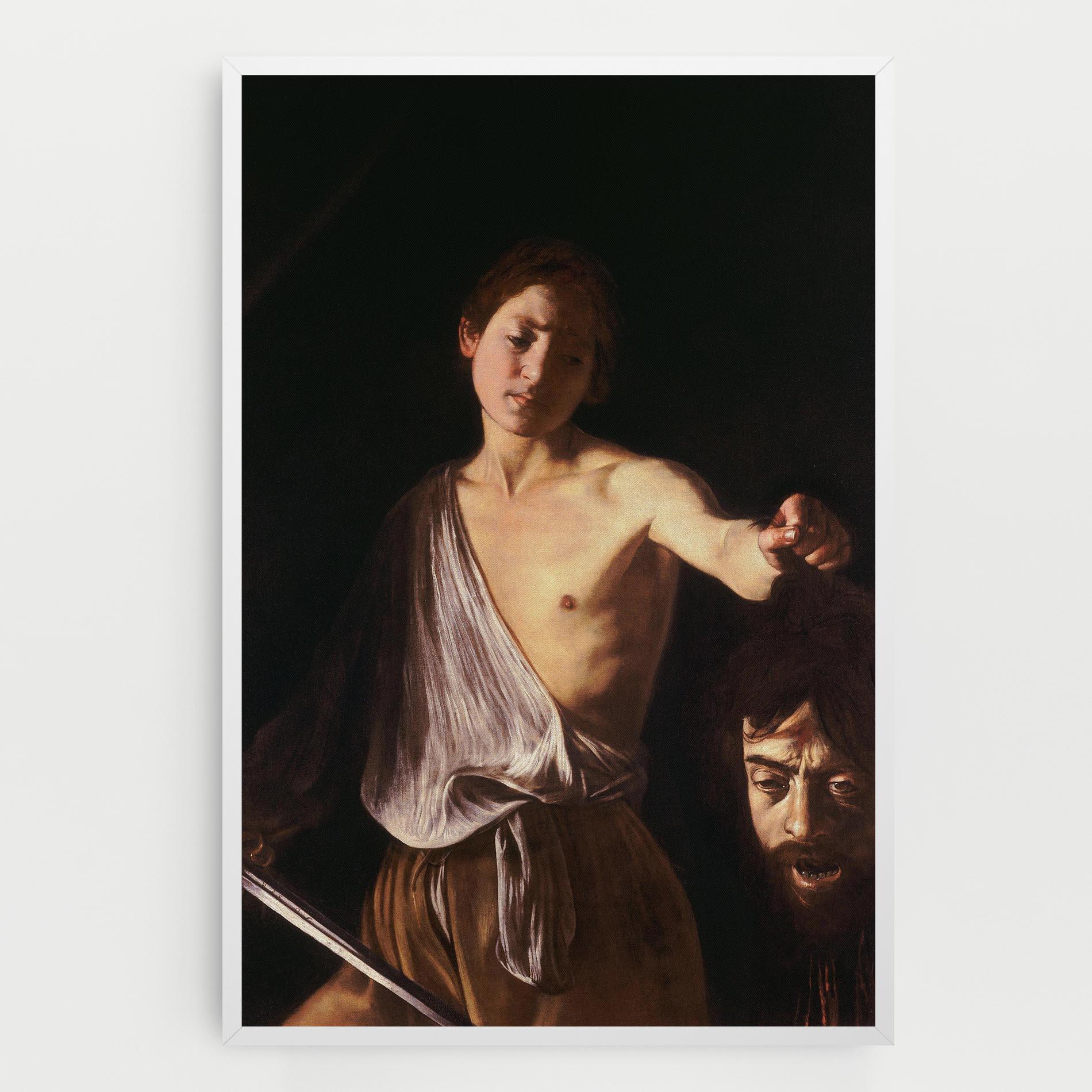 Vászonkép David With The Head Of Goliath mockup 0