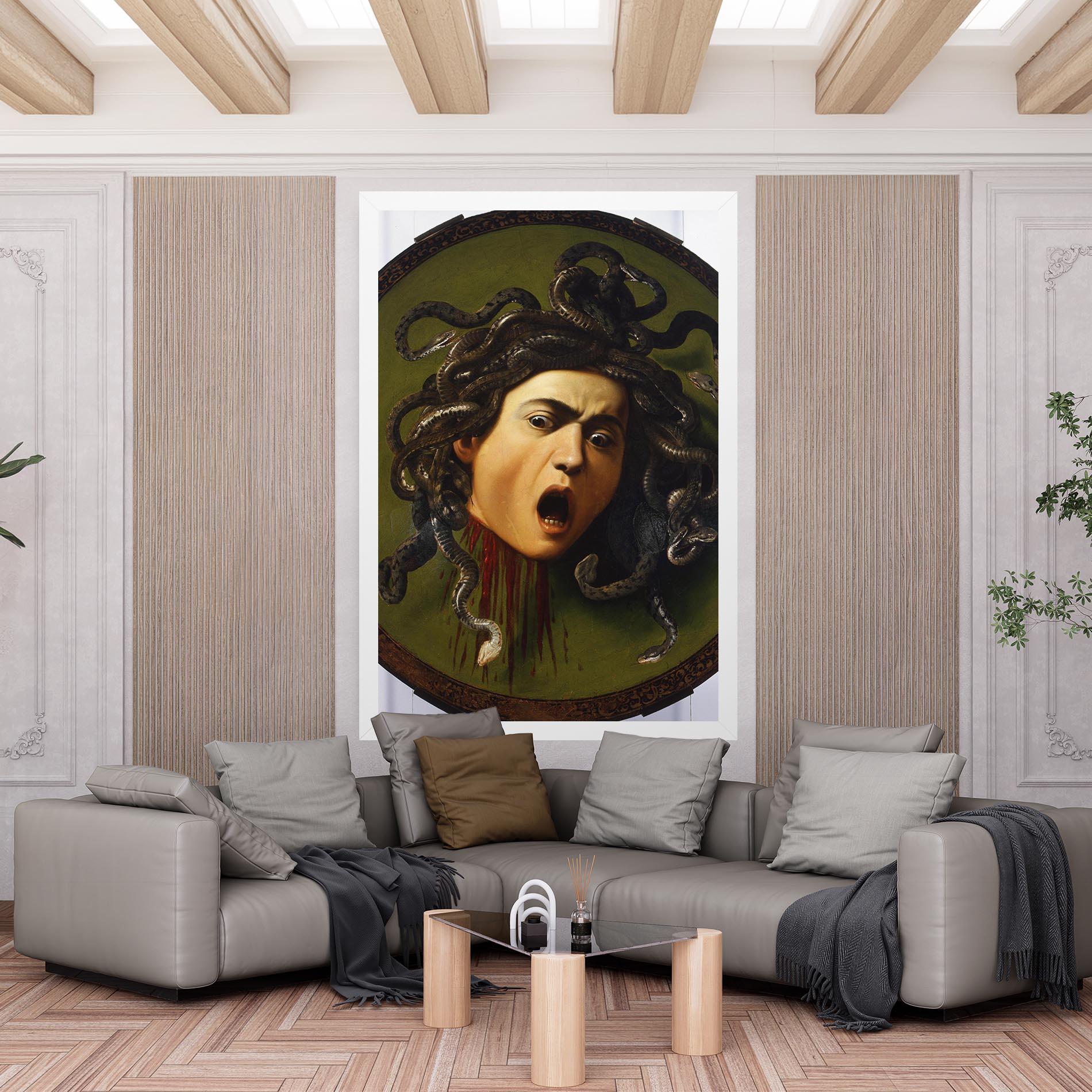 Vászonkép Caravaggio Medusa mockup 6