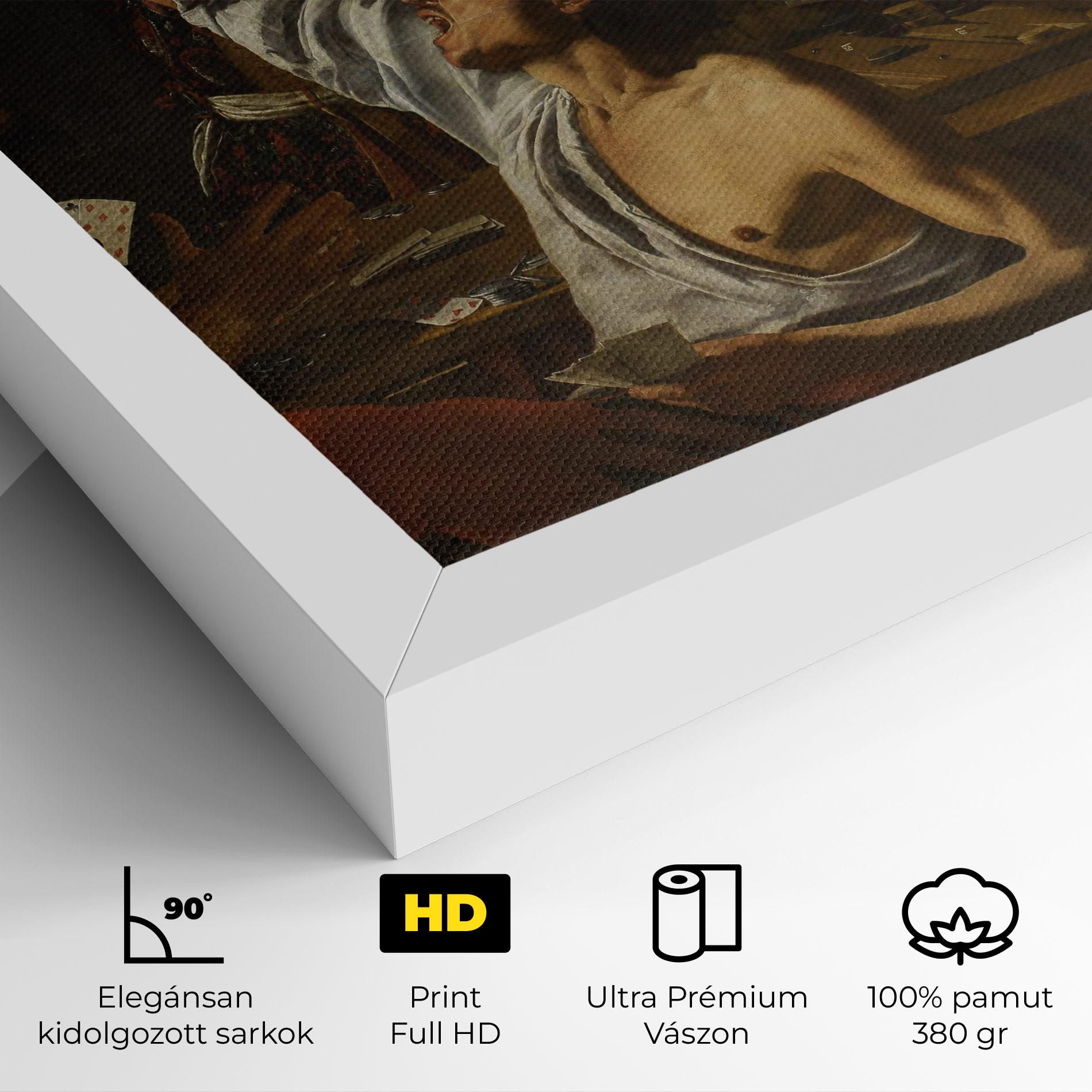 Vászonkép Rombouts Backgammon mockup 4