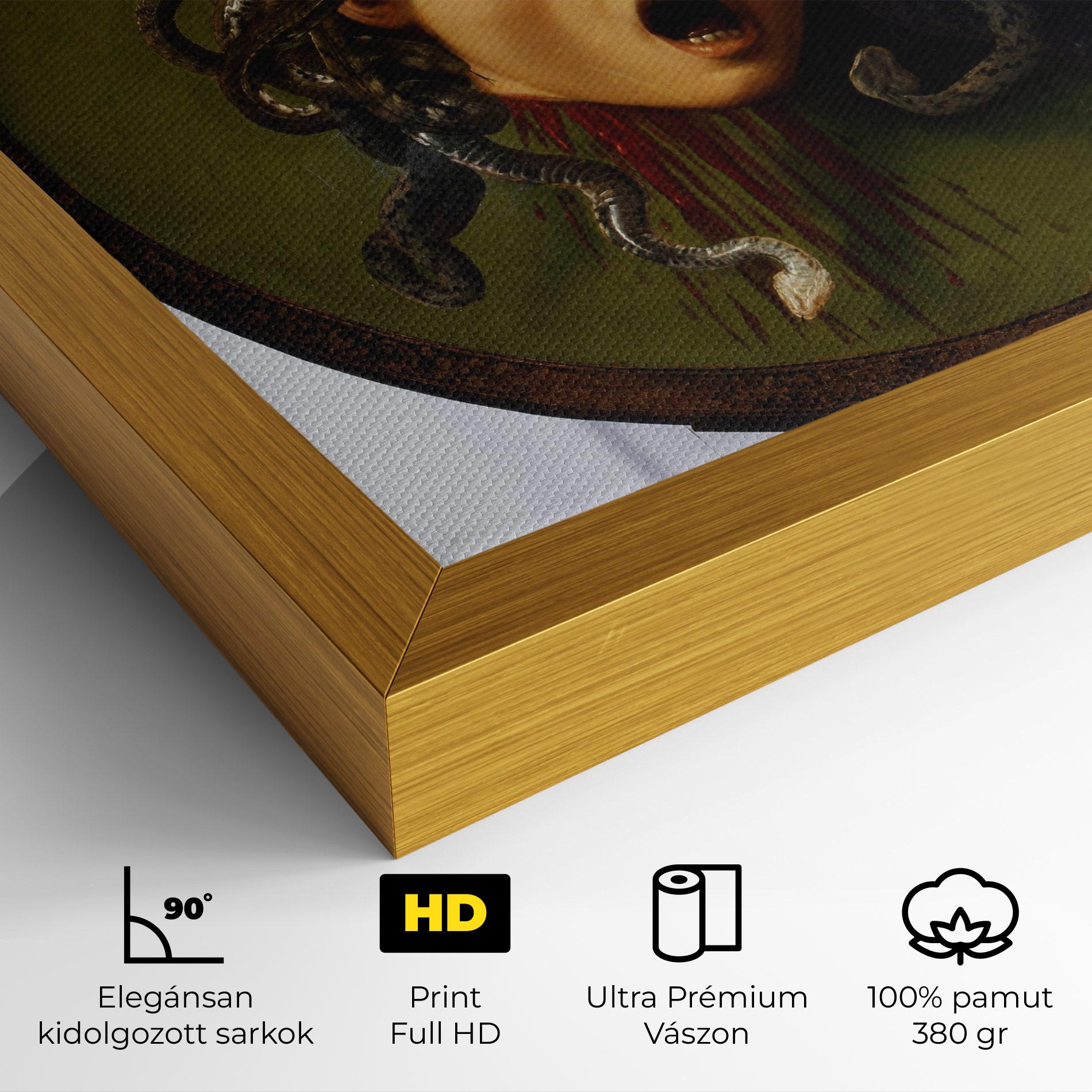 Vászonkép Caravaggio Medusa mockup 4