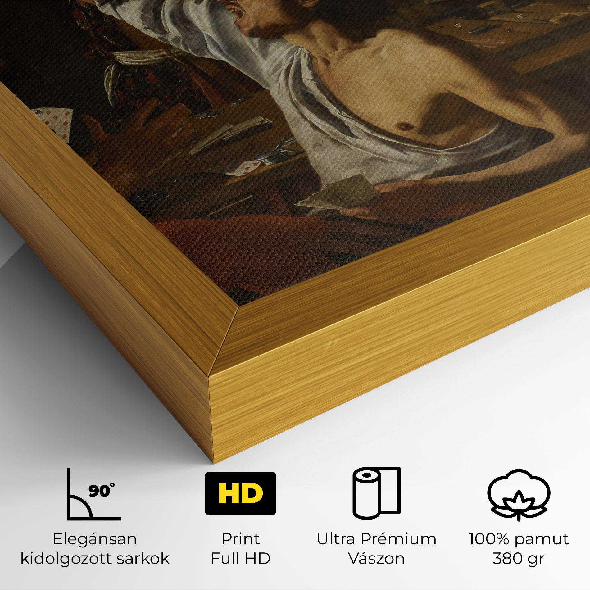 Vászonkép Rombouts Backgammon mockup 4