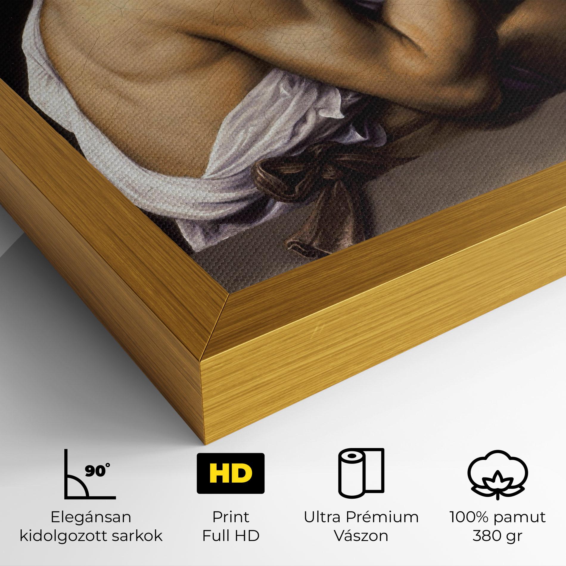 Vászonkép Young Sick Bacchus mockup 4