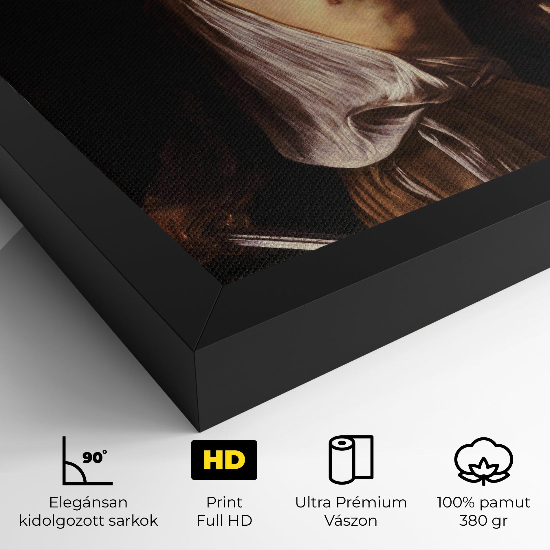 Vászonkép David With The Head Of Goliath mockup 4