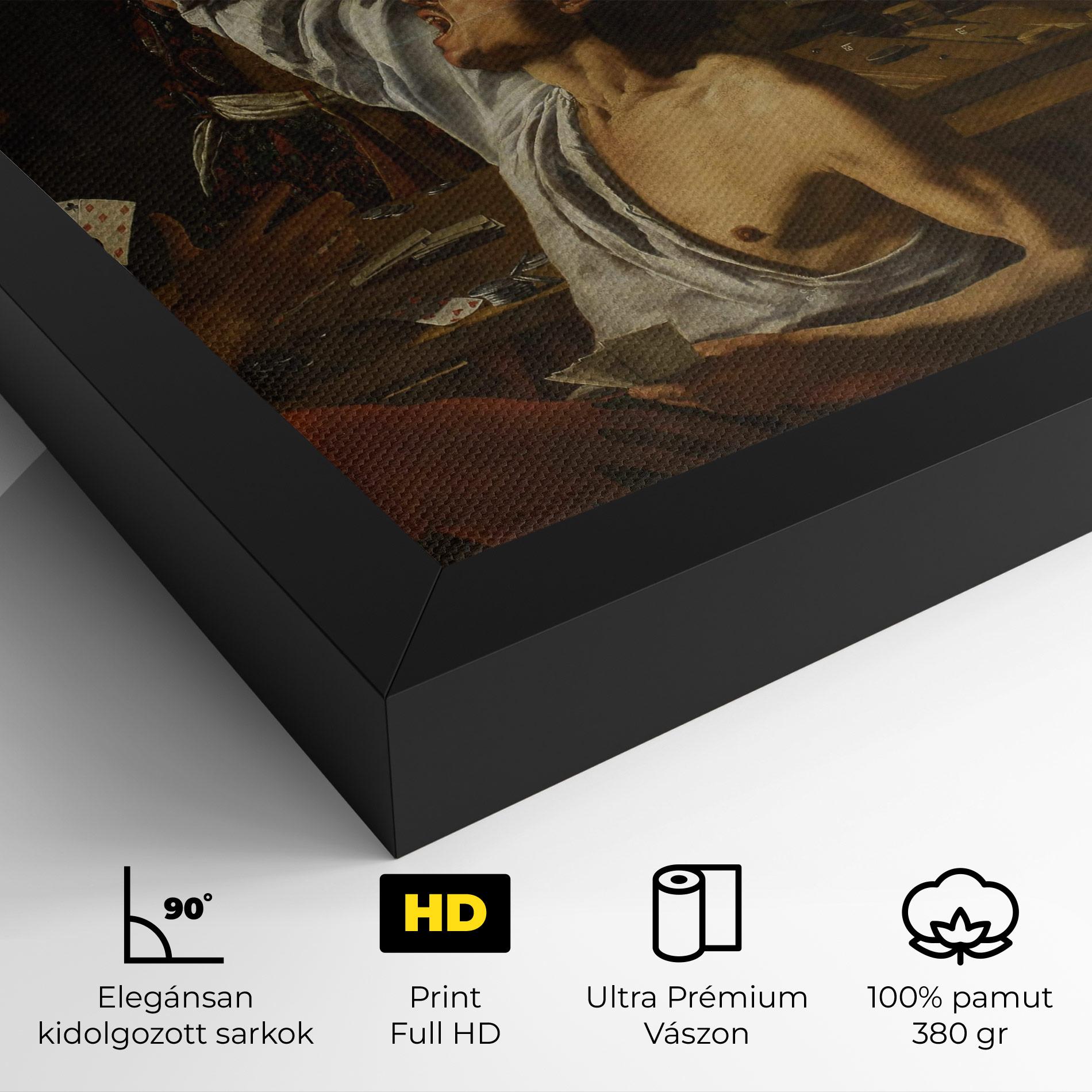 Vászonkép Rombouts Backgammon mockup 4