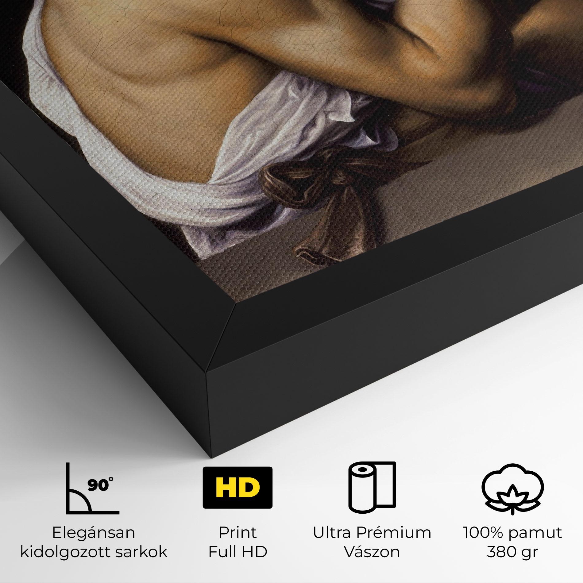 Vászonkép Young Sick Bacchus mockup 4