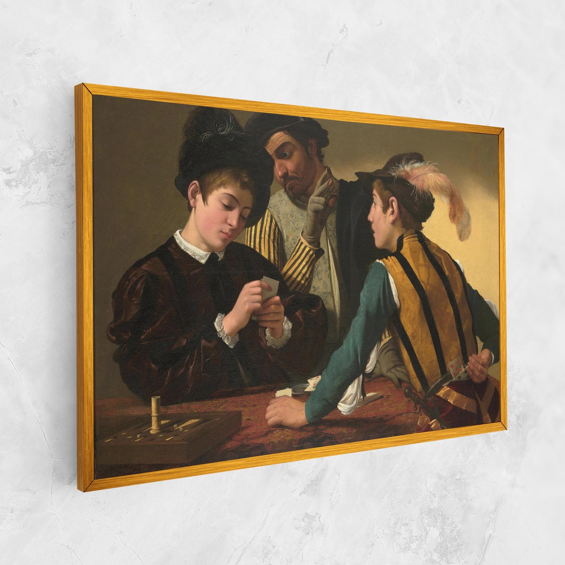 Caravaggio The Cardsharps mockup 1