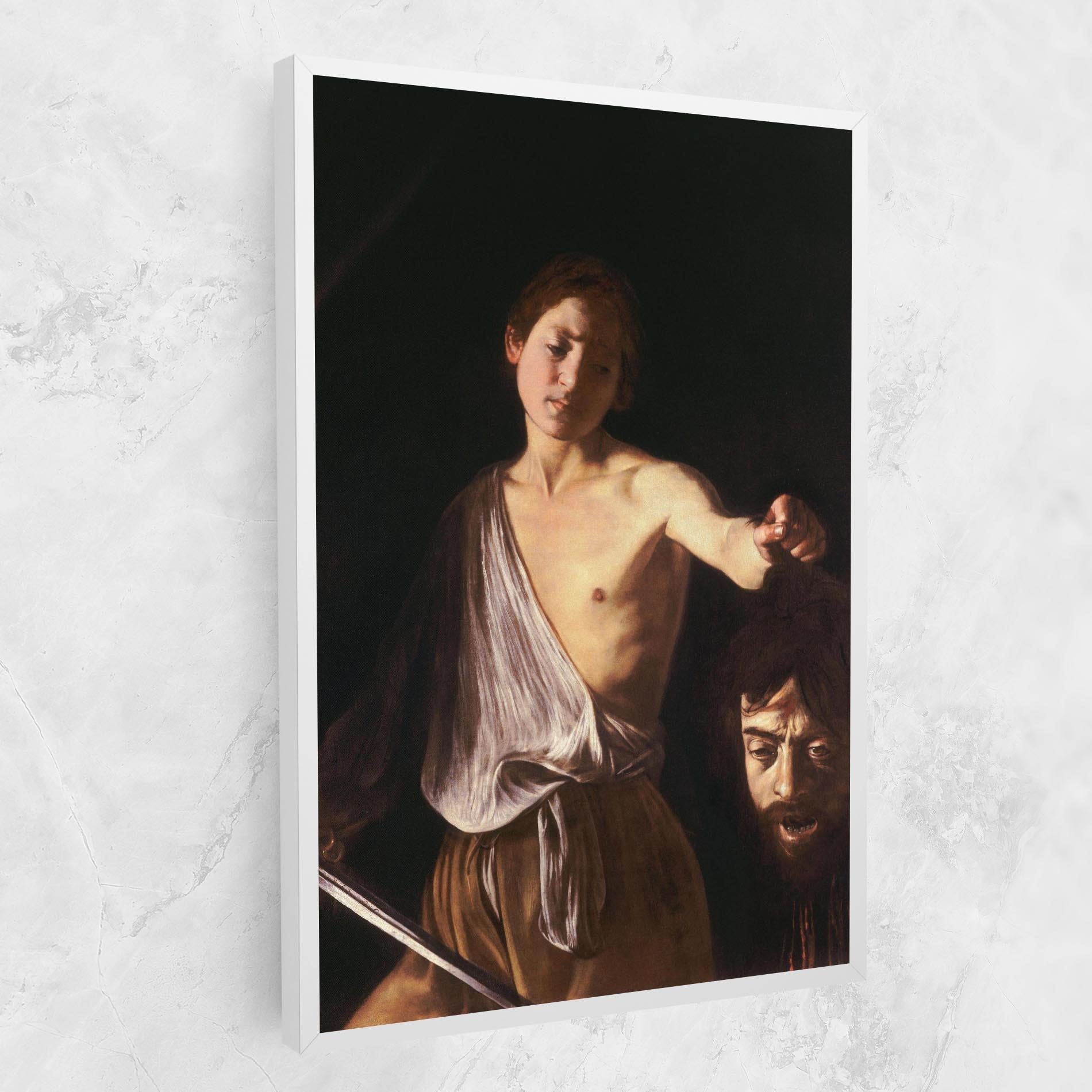 Vászonkép David With The Head Of Goliath mockup 1