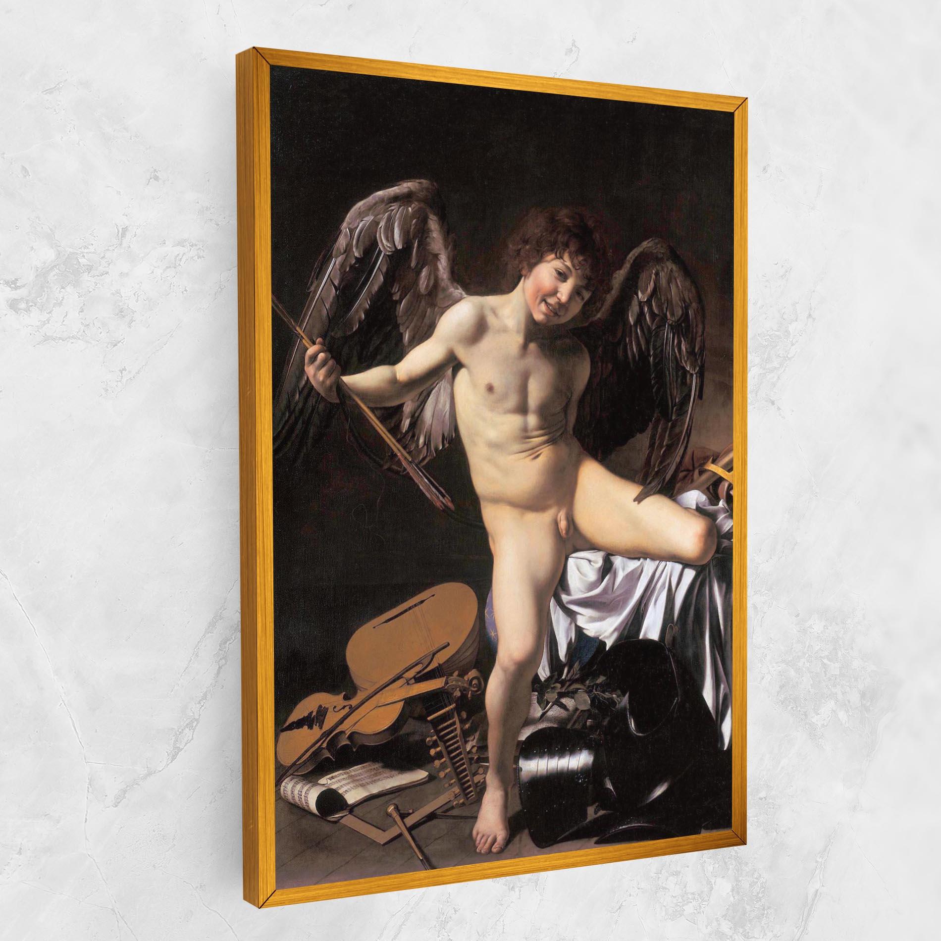 Vászonkép Amor Vincet Omnia mockup 1