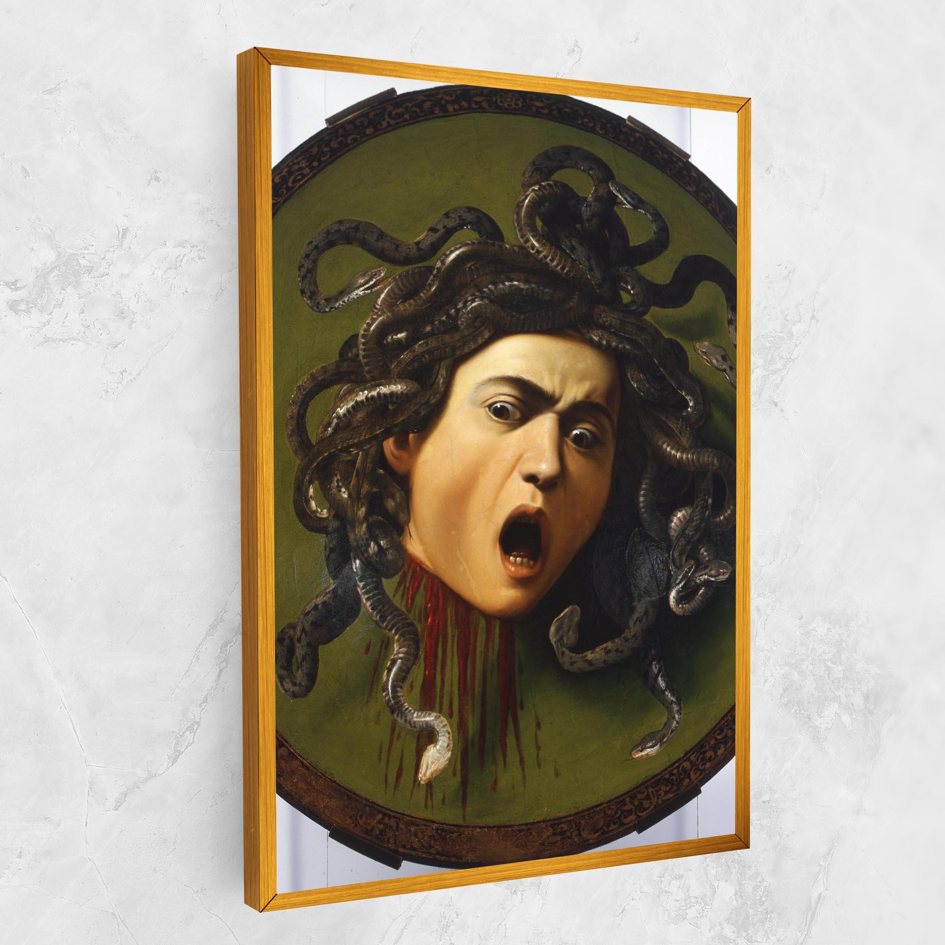Vászonkép Caravaggio Medusa mockup 1