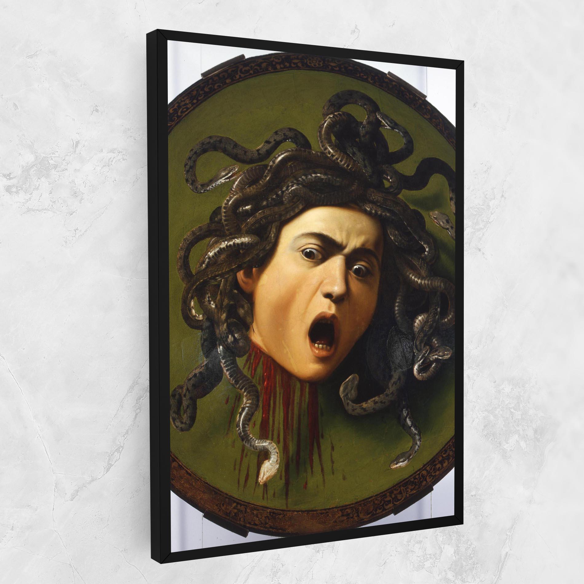 Vászonkép Caravaggio Medusa mockup 1