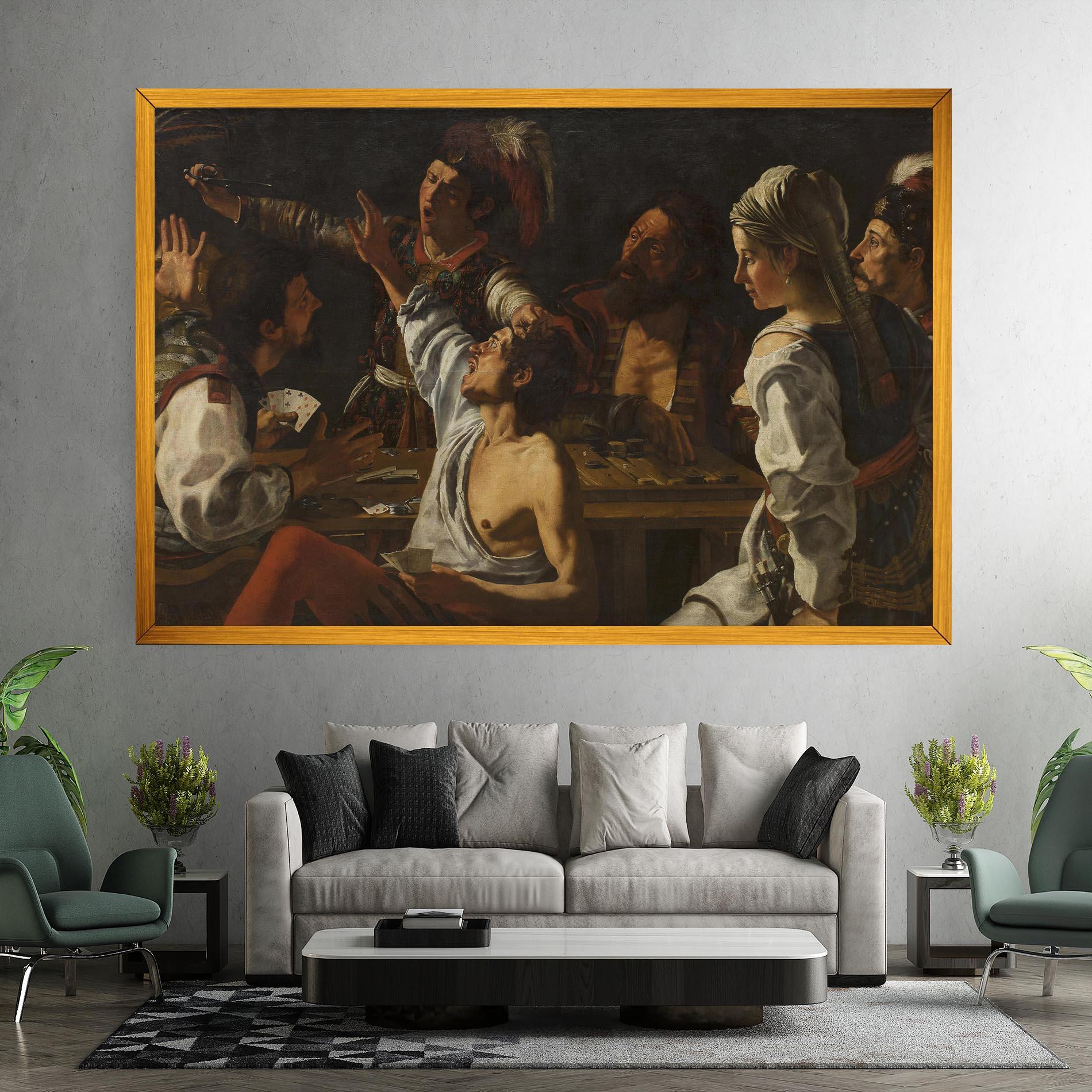 Vászonkép Rombouts Backgammon mockup 7