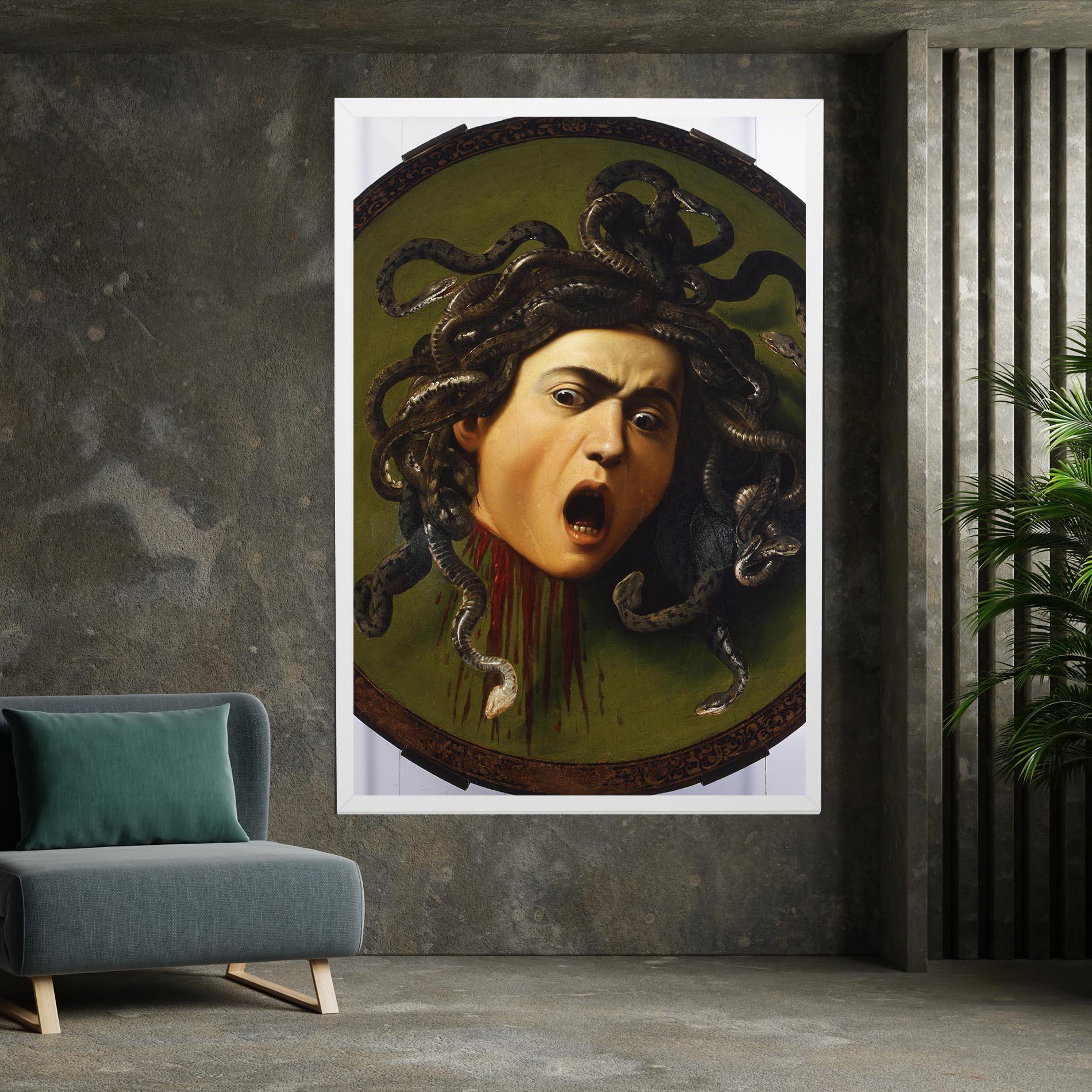 Vászonkép Caravaggio Medusa mockup 7