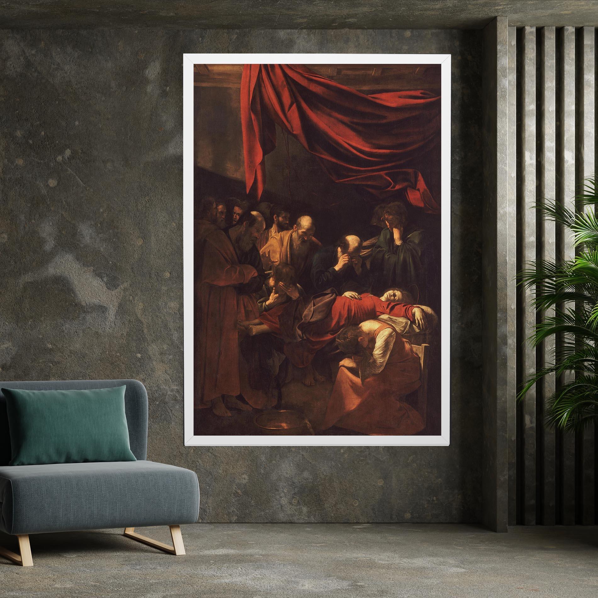 Vászonkép Death Of The Virgin mockup 7