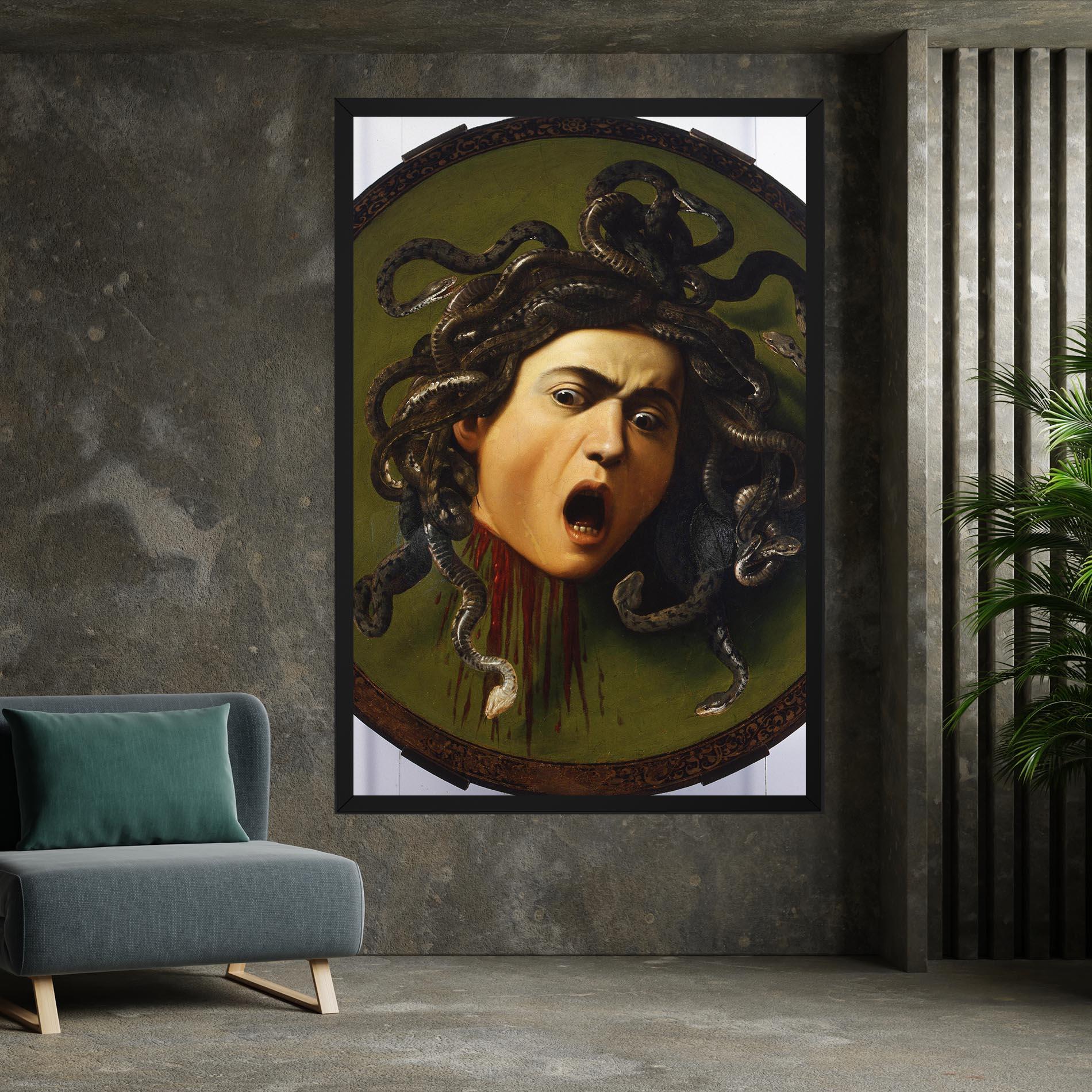 Vászonkép Caravaggio Medusa mockup 7