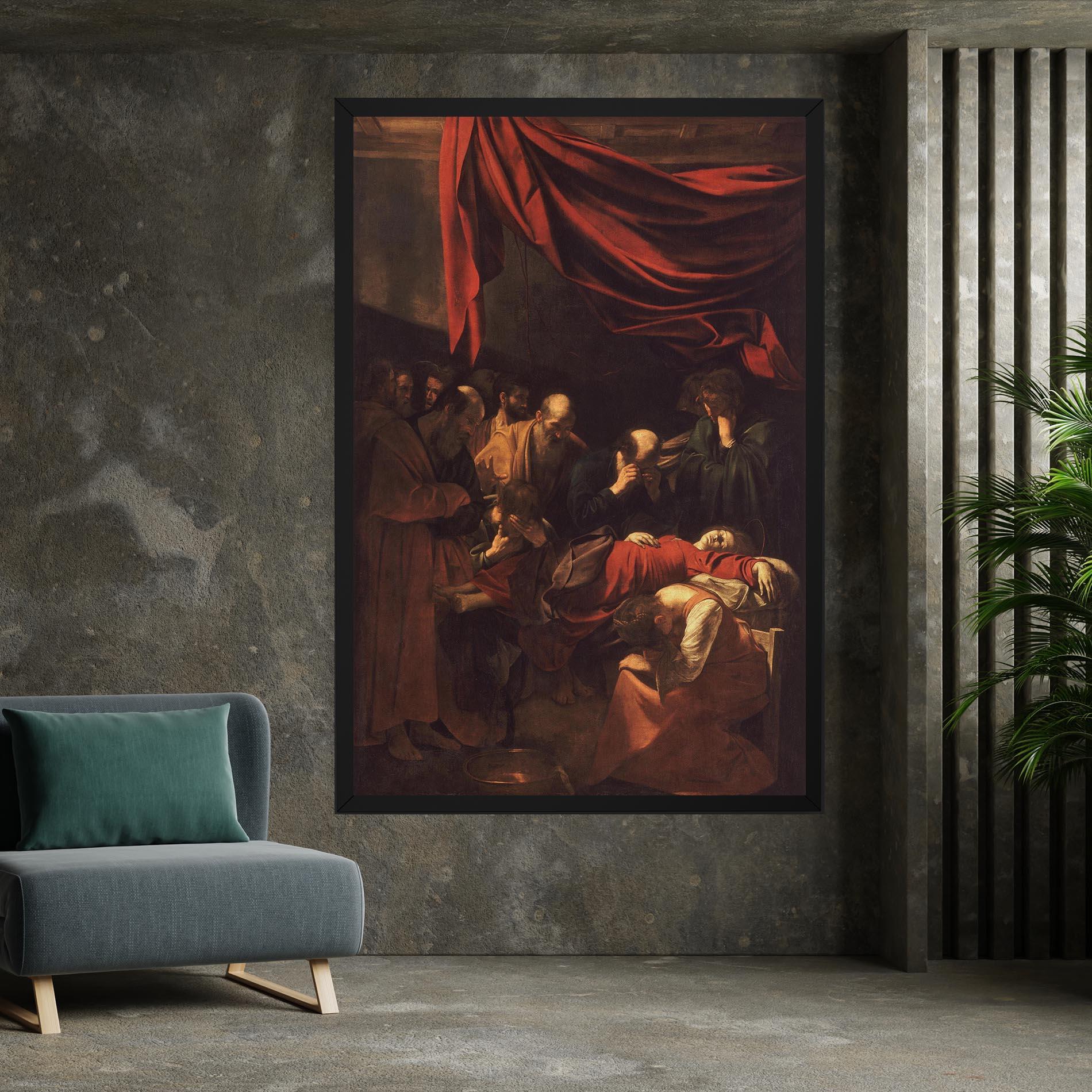 Vászonkép Death Of The Virgin mockup 7