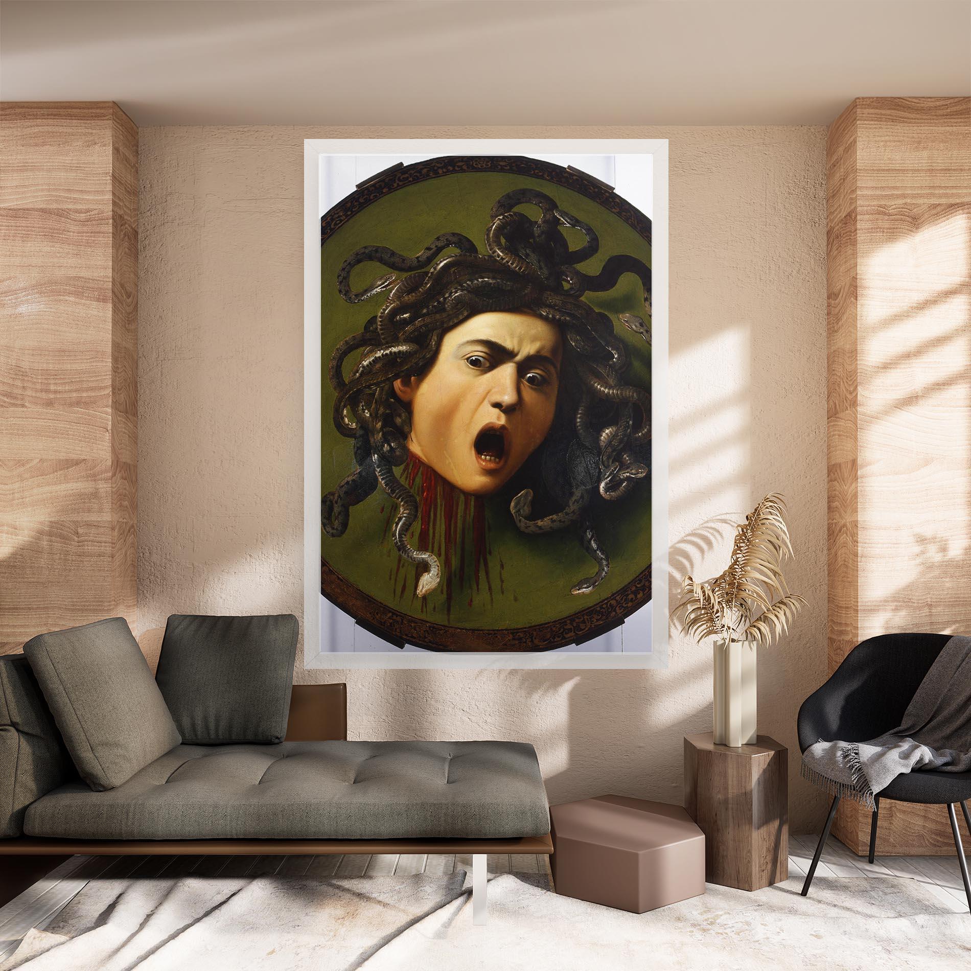 Vászonkép Caravaggio Medusa mockup 8