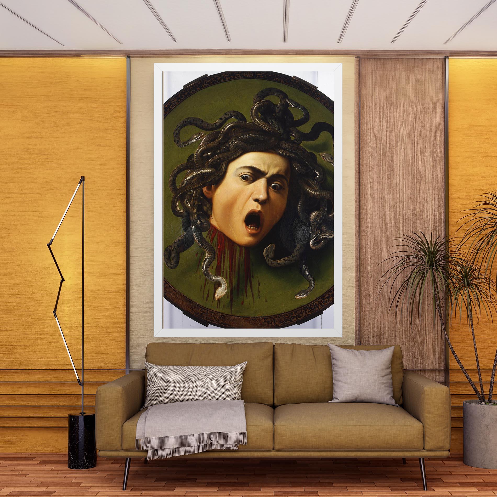 Vászonkép Caravaggio Medusa mockup 9