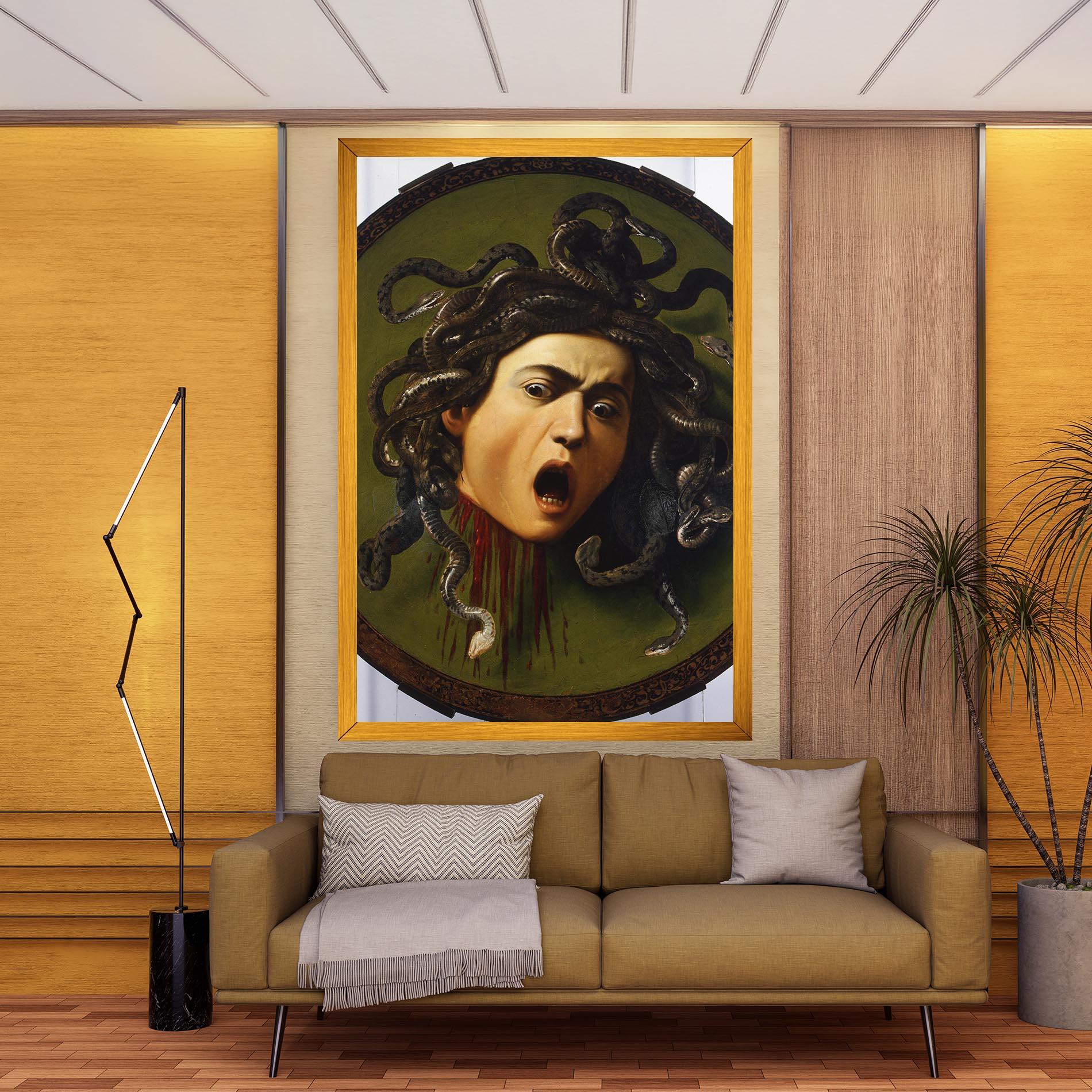 Vászonkép Caravaggio Medusa mockup 9