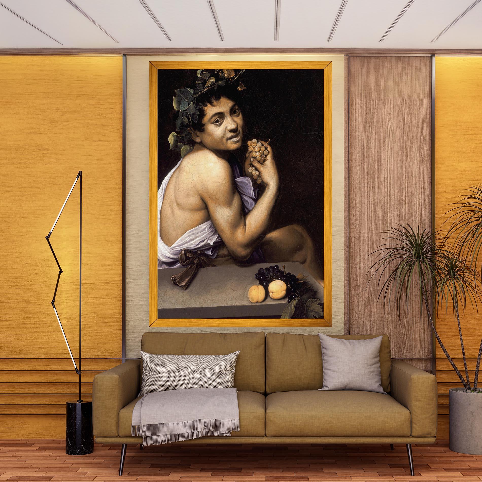 Vászonkép Young Sick Bacchus mockup 9