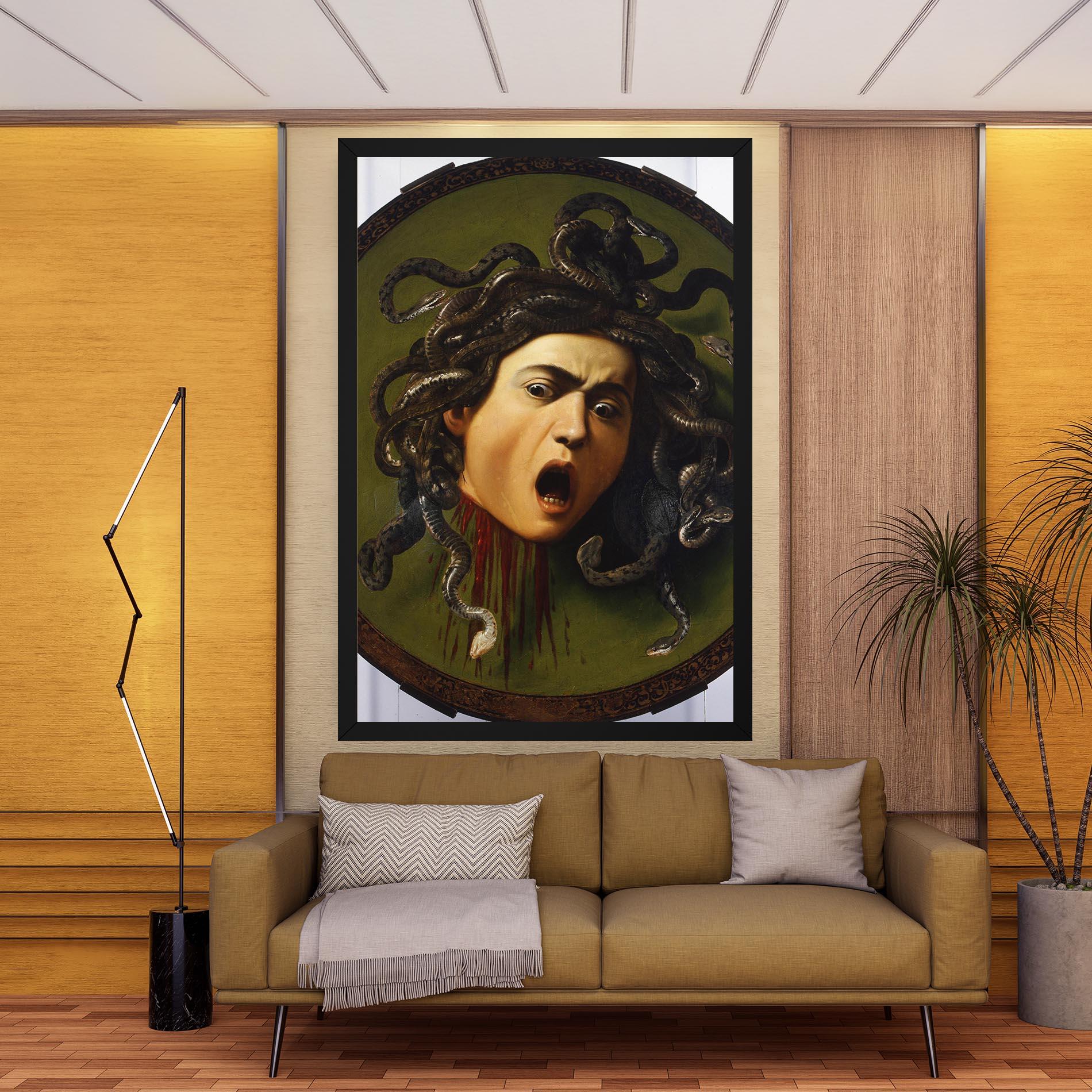 Vászonkép Caravaggio Medusa mockup 9