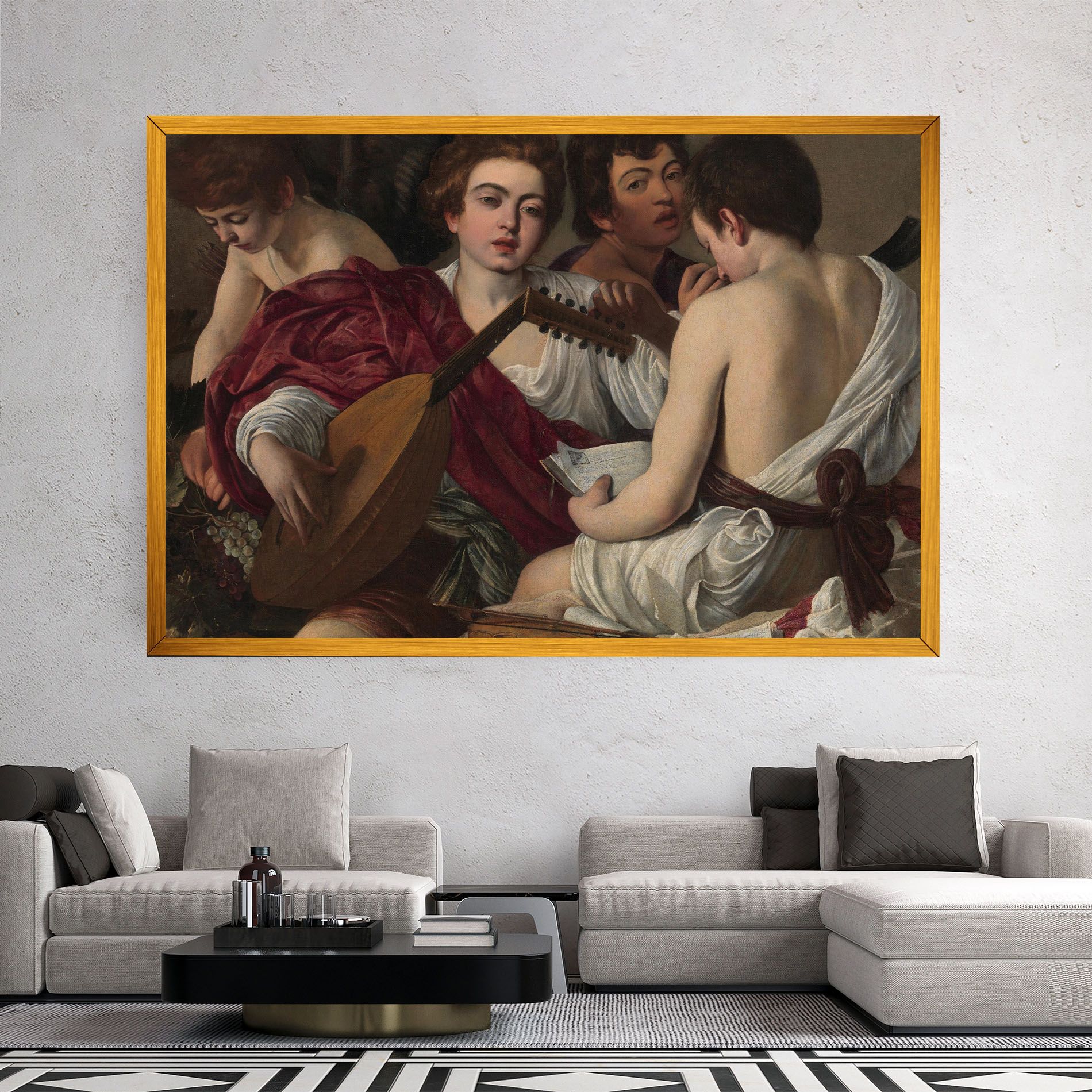 Caravaggio Musici mockup 2