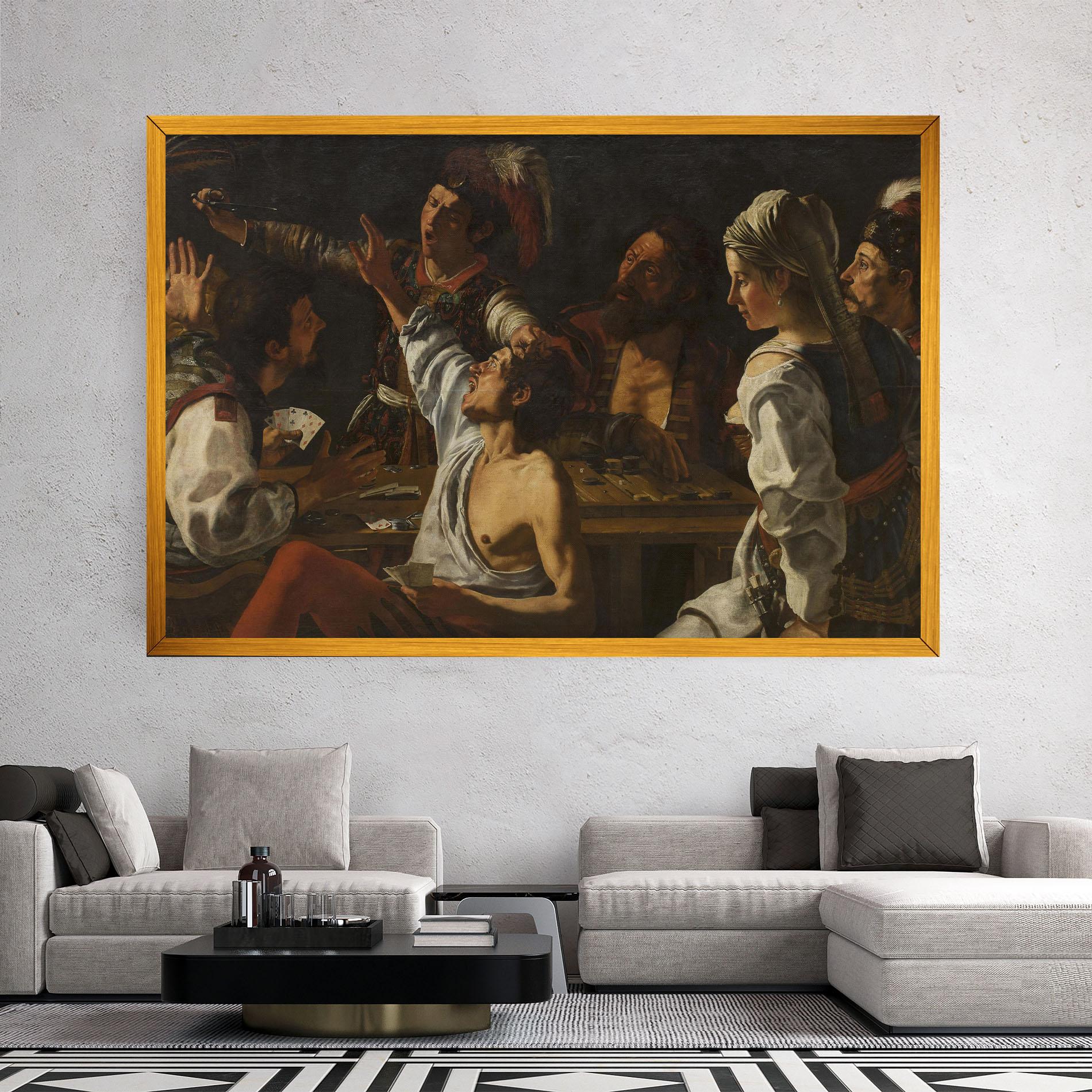 Vászonkép Rombouts Backgammon mockup 2