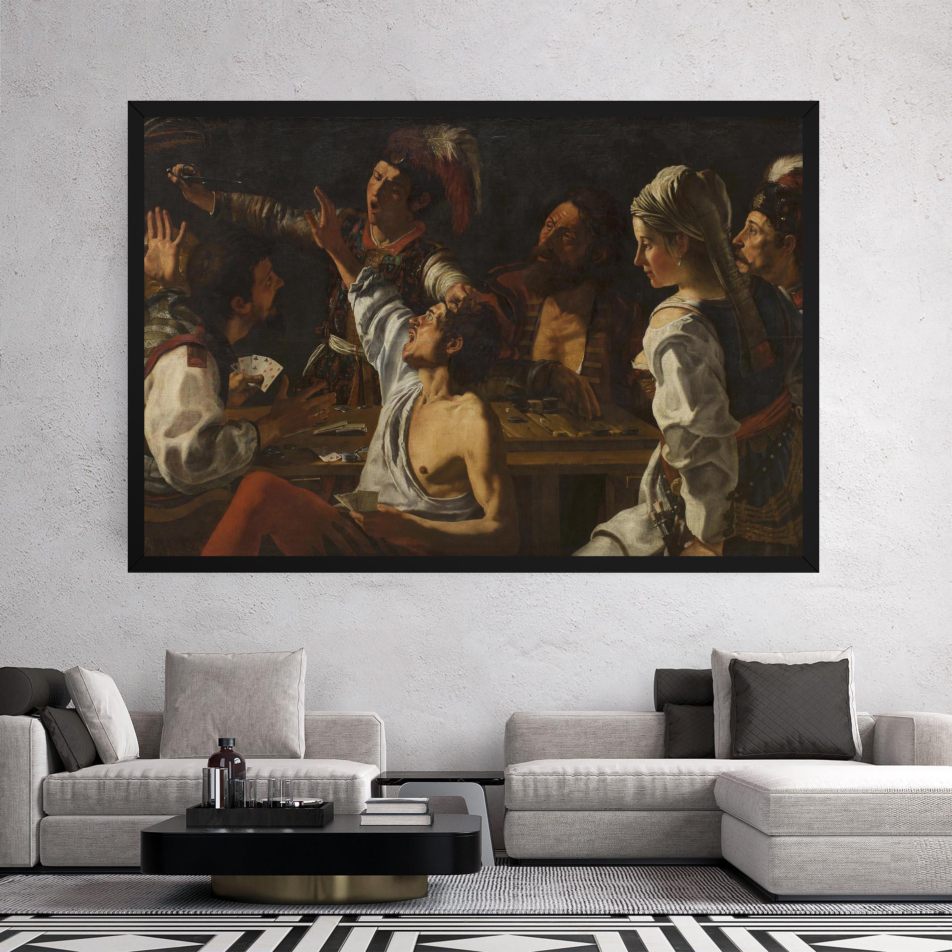 Vászonkép Rombouts Backgammon mockup 2