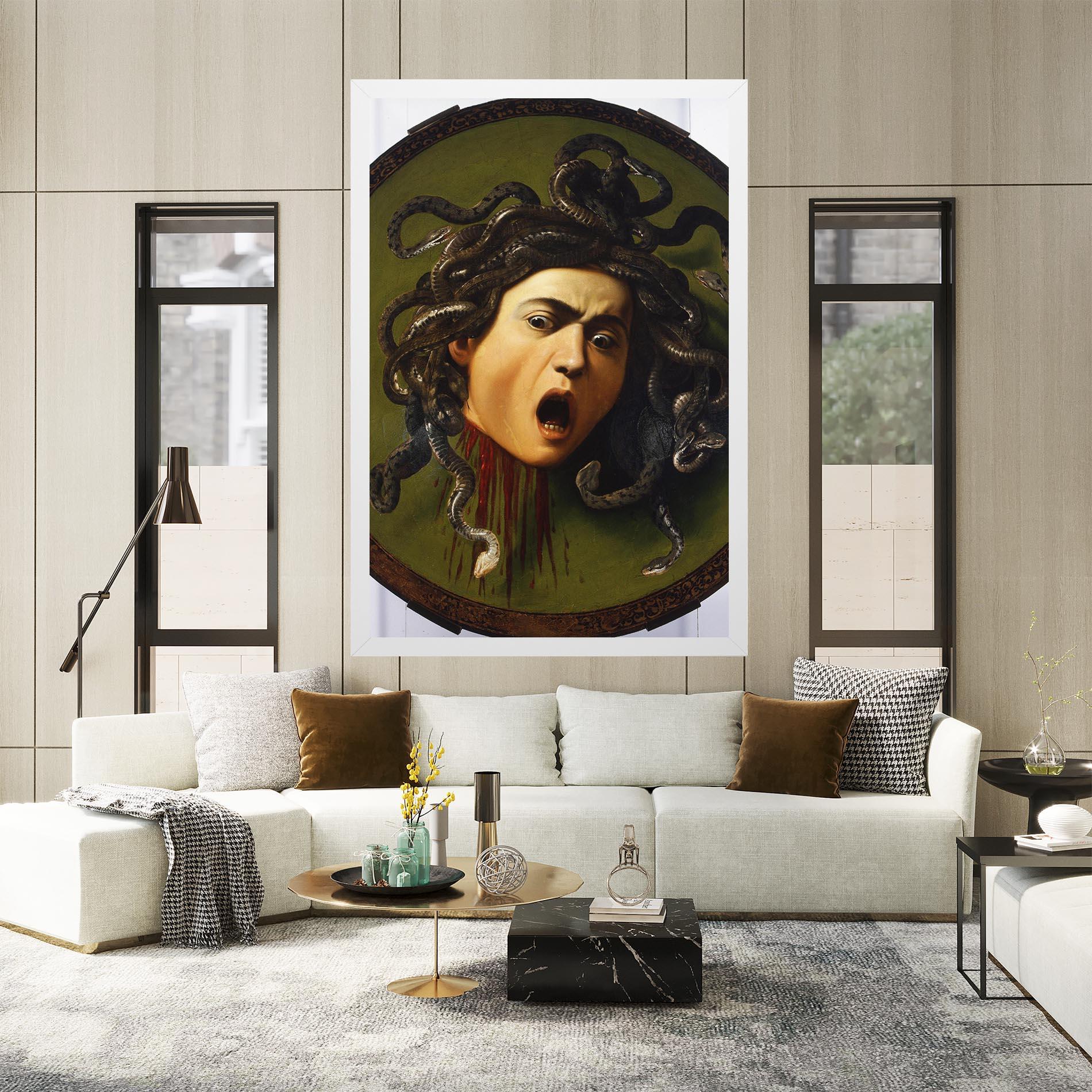 Vászonkép Caravaggio Medusa mockup 2