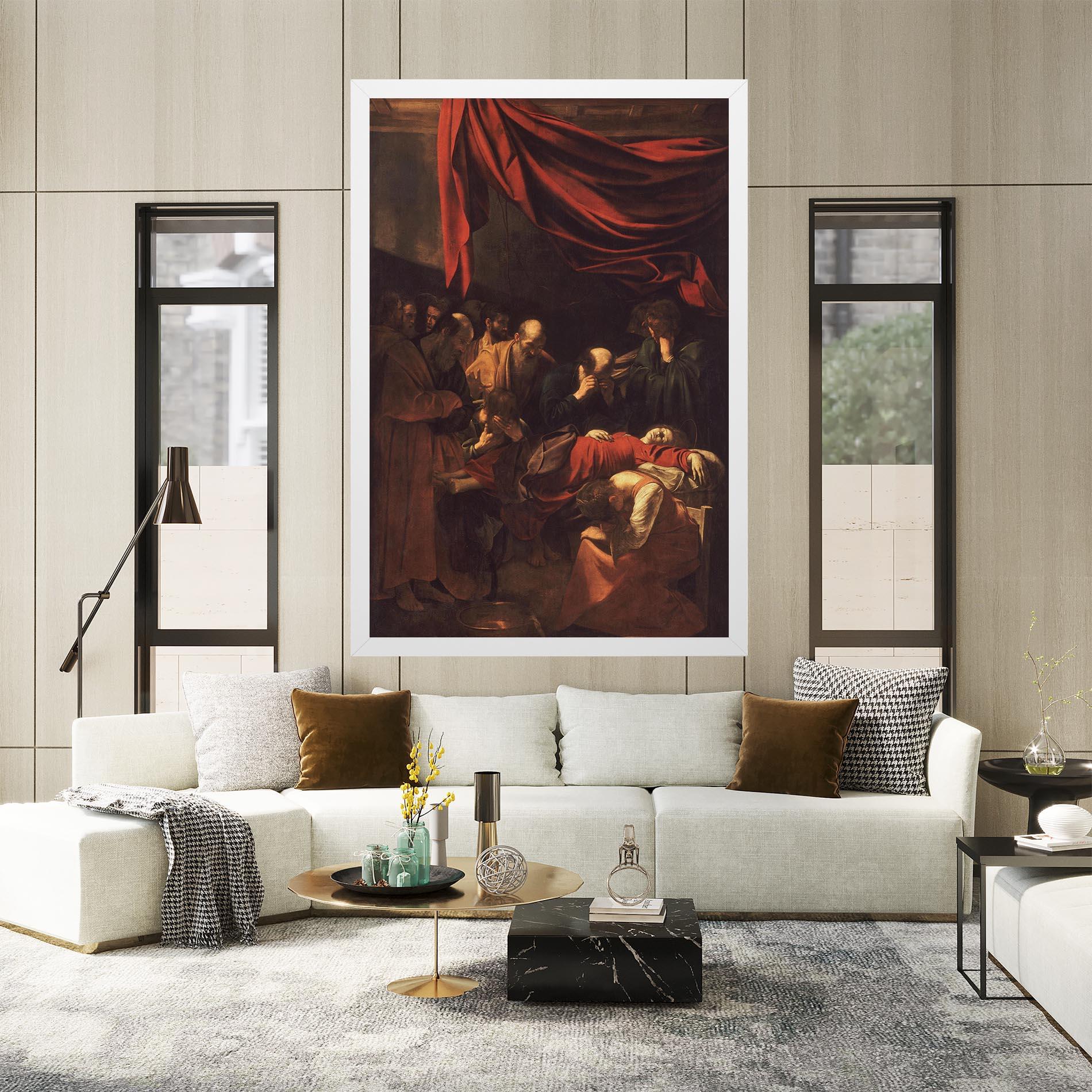 Vászonkép Death Of The Virgin mockup 2