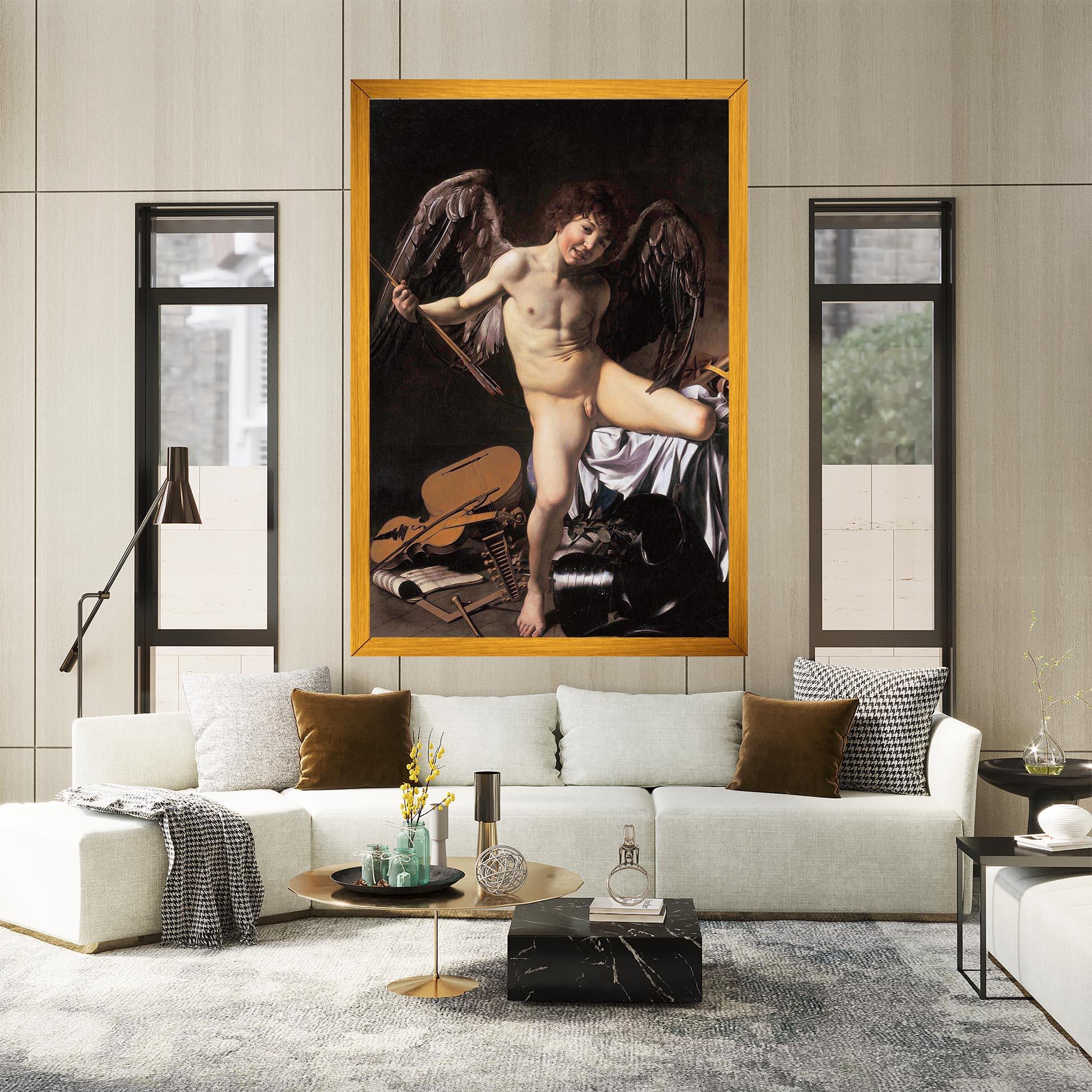 Vászonkép Amor Vincet Omnia mockup 2