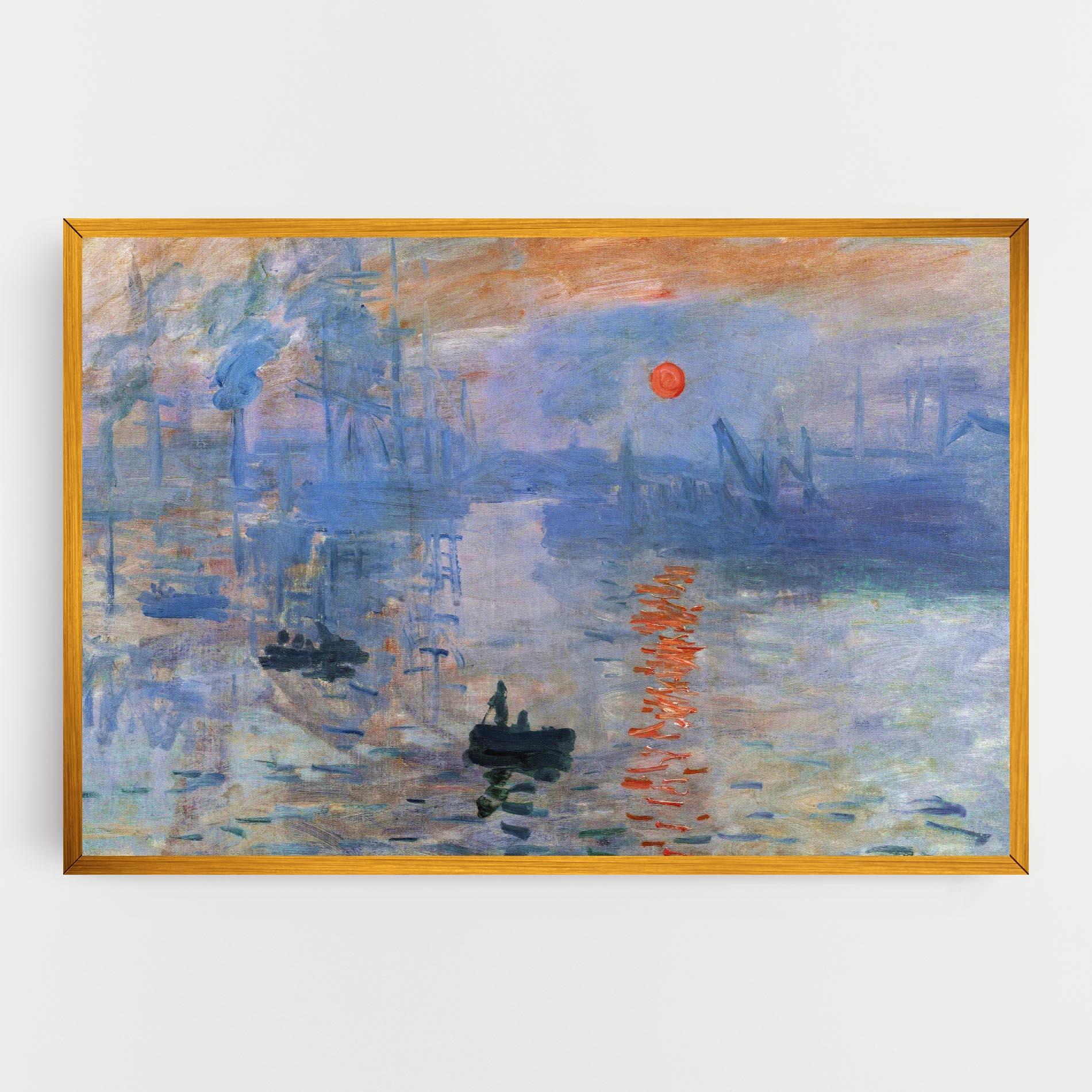 Vászonkép Monet Impressionist mockup 0