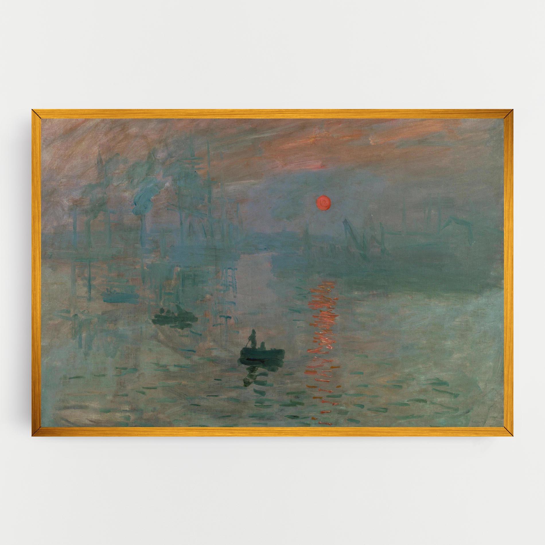 Vászonkép Monet Sunrise mockup 0
