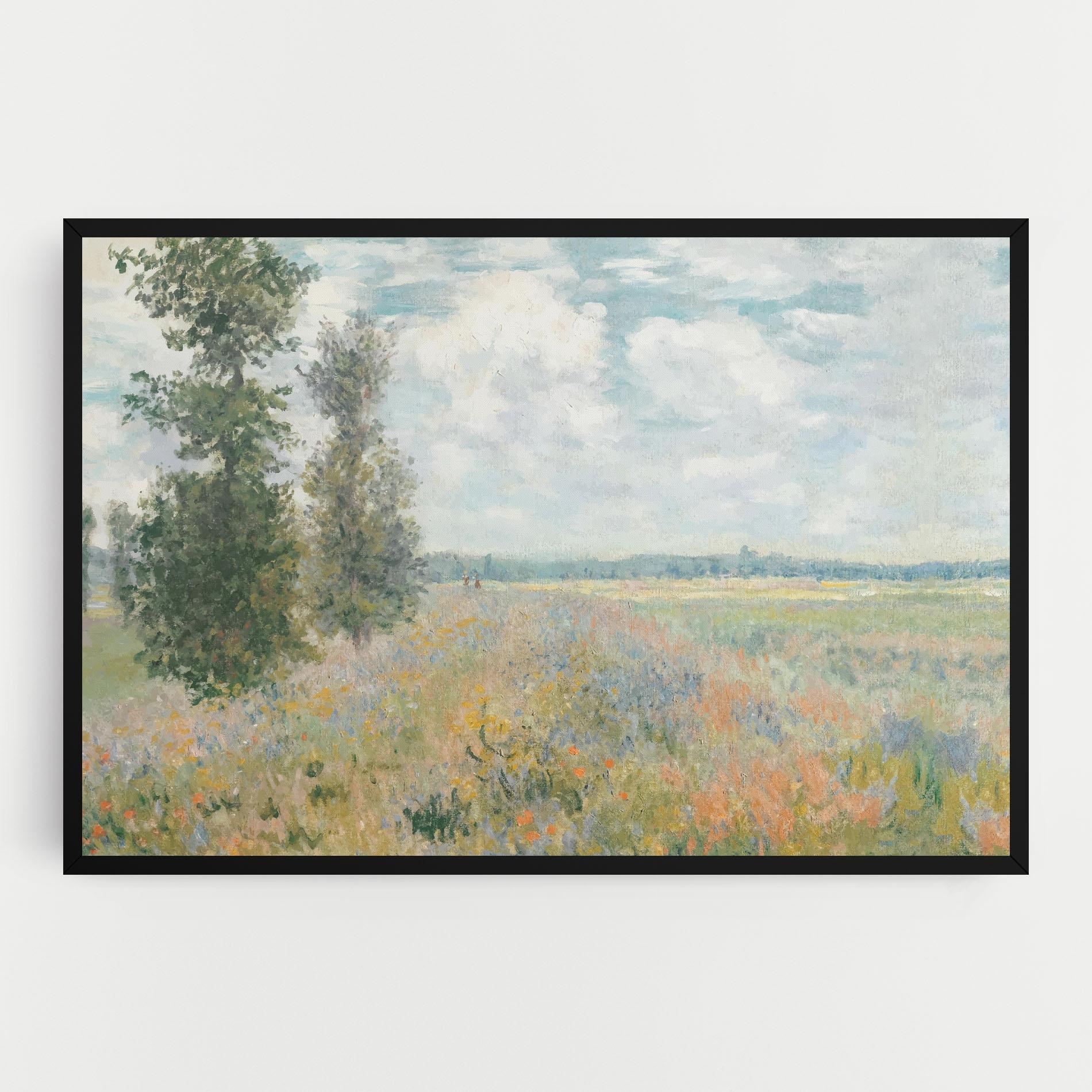 Vászonkép Monet's Landscape Background mockup 0