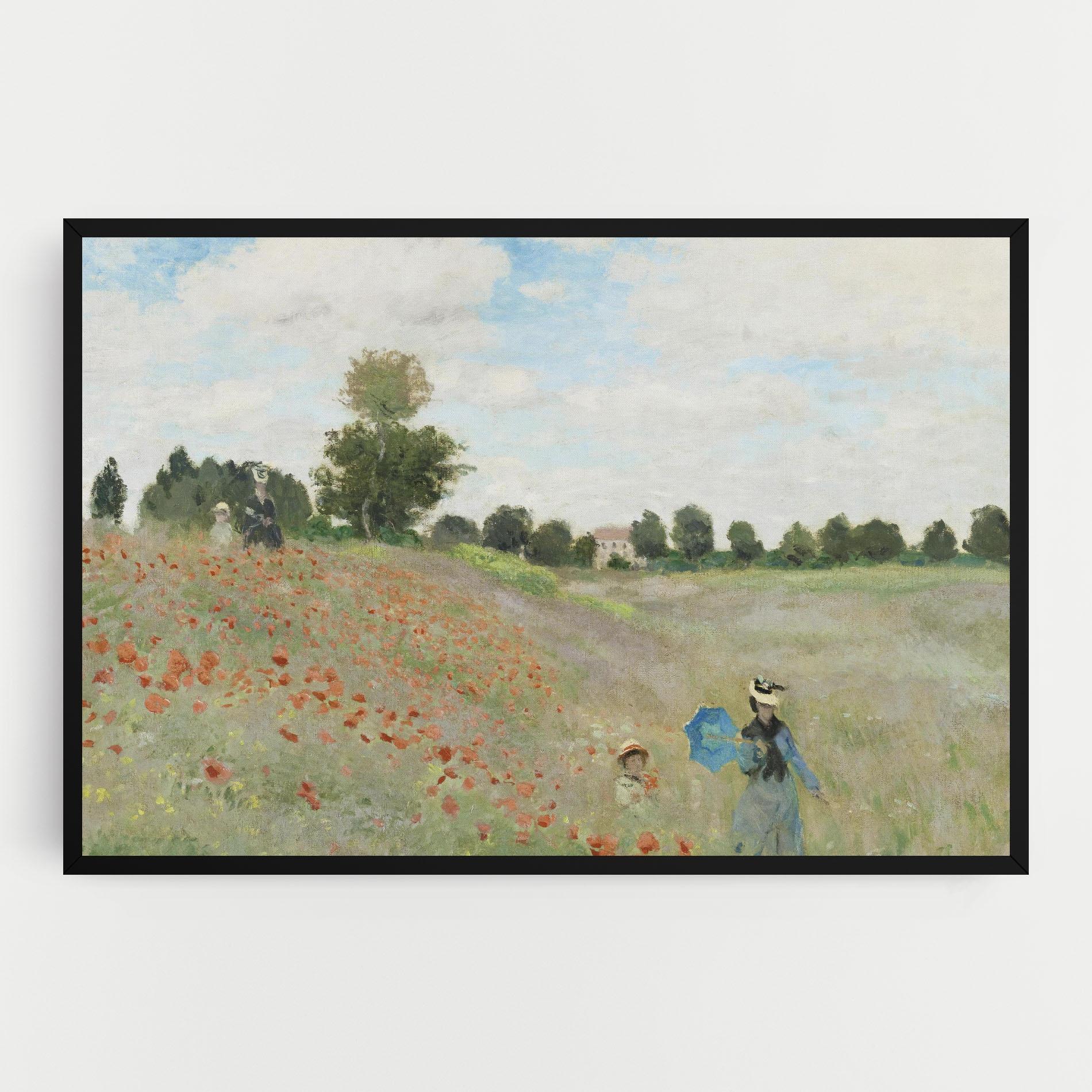 Vászonkép Poppy Field Near Argenteuil mockup 0