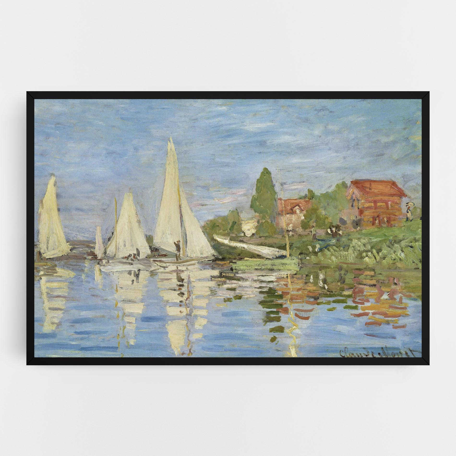 Vászonkép Regattas At Argenteuil mockup 0