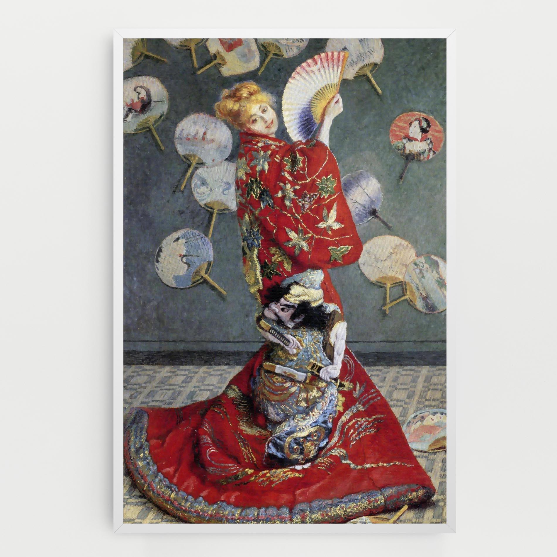Vászonkép Camille Monet In Japanese Costume mockup 0