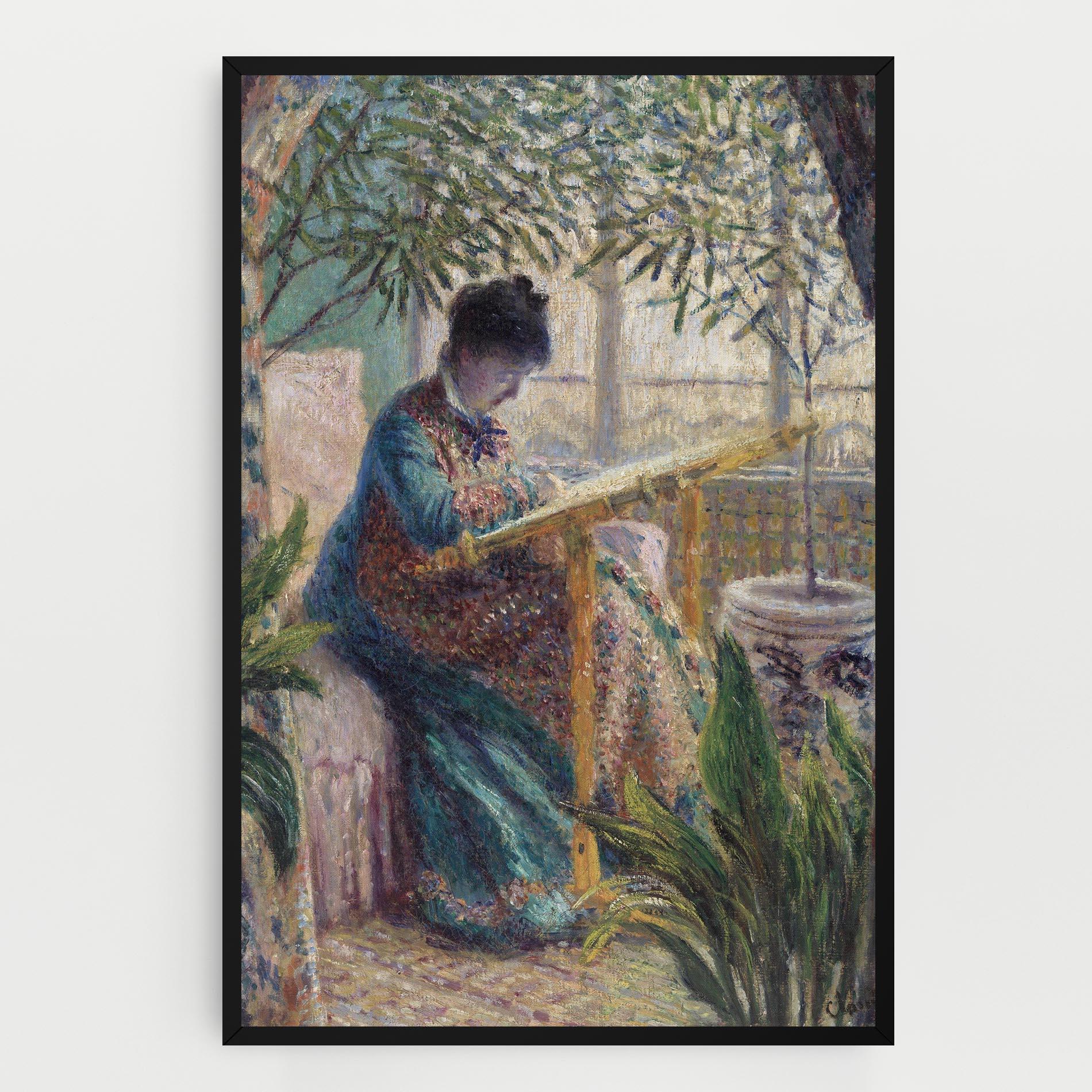Vászonkép Monet Embroidering mockup 0